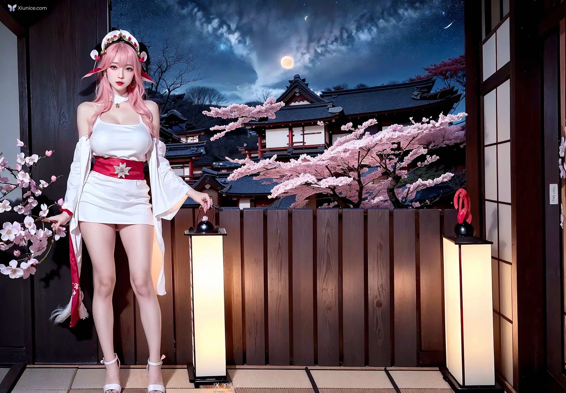AI Girl Cherry Blossom Girl 第49张