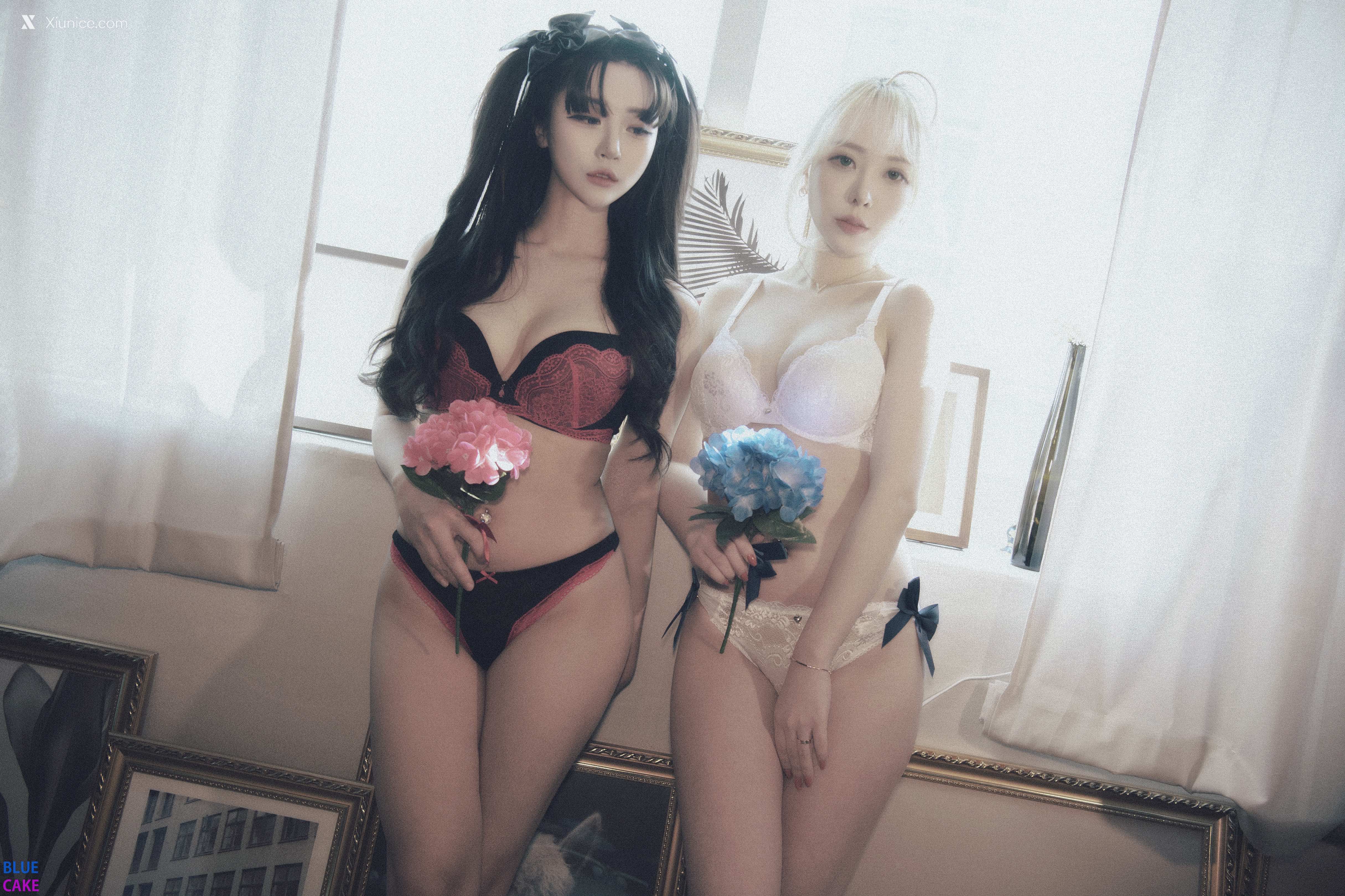 BLUECAKE Bomi (보미) & Zia (지아) – Fate Saber x Thosaka Rin – Lingerie.Ver 第109张