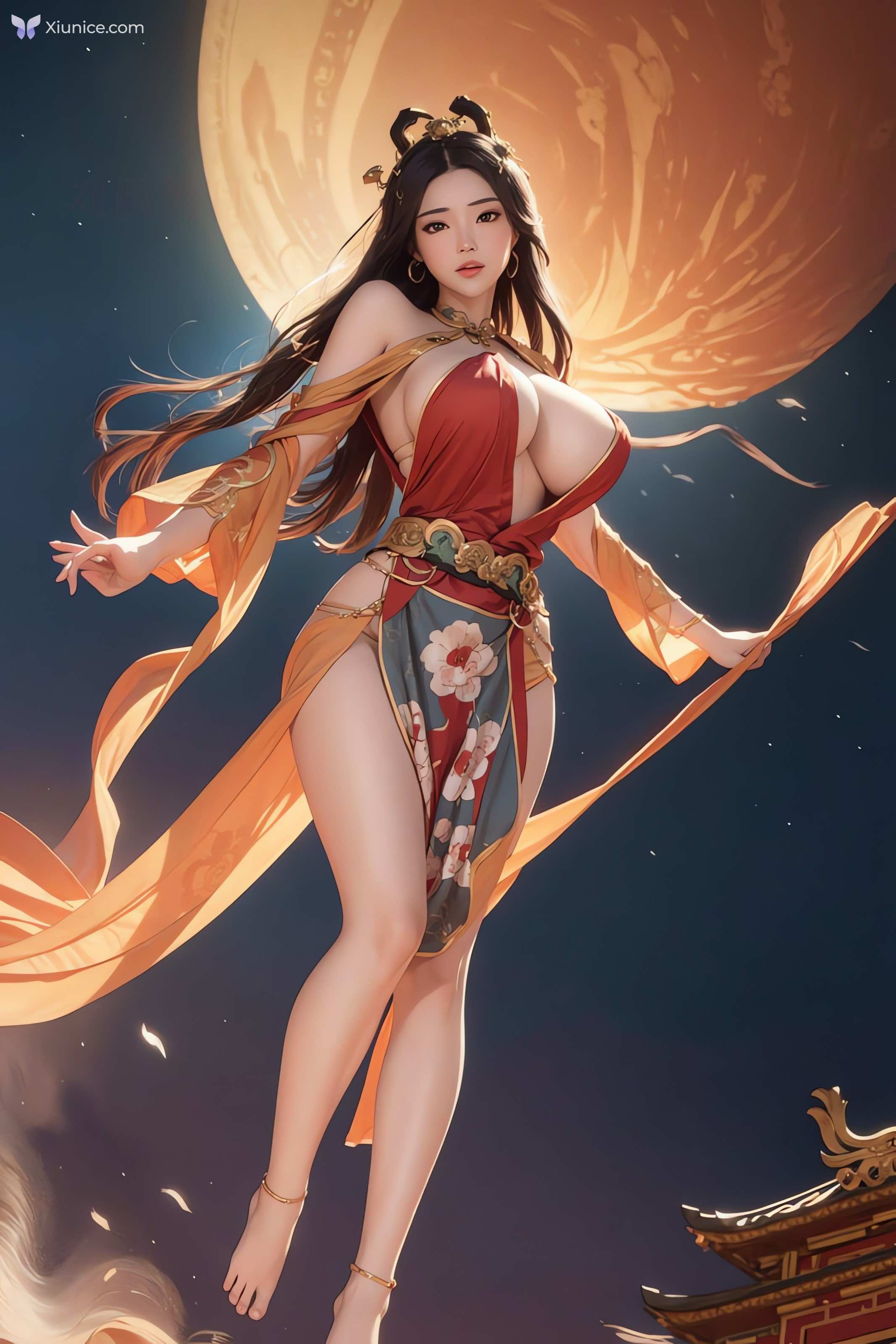 AI Girl AI绘画 飞天 第111张