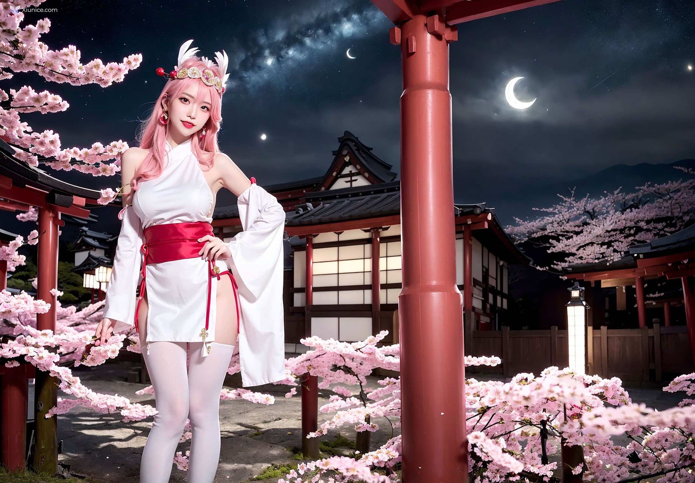 AI Girl Cherry Blossom Girl 第10张