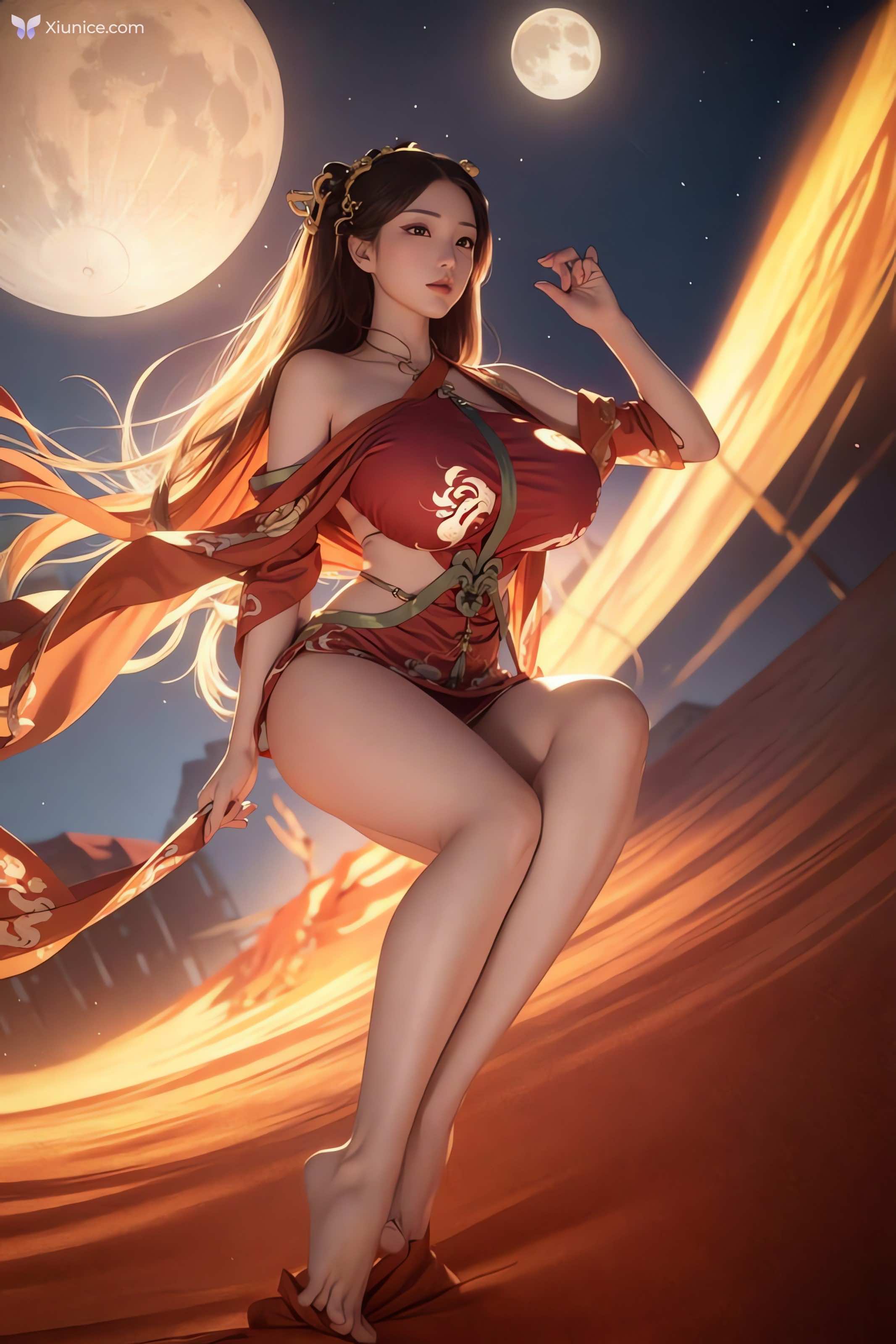 AI Girl AI绘画 飞天 第91张