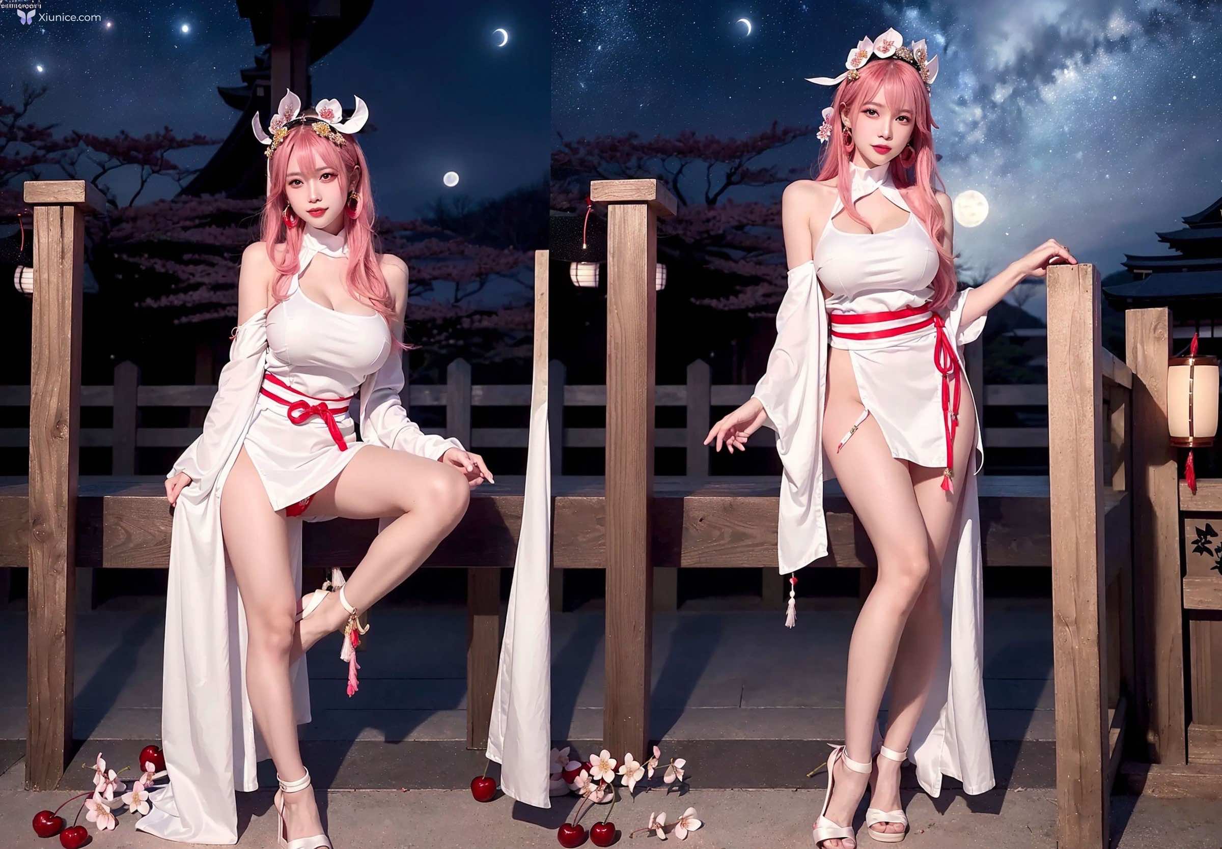 AI Girl Cherry Blossom Girl 第46张