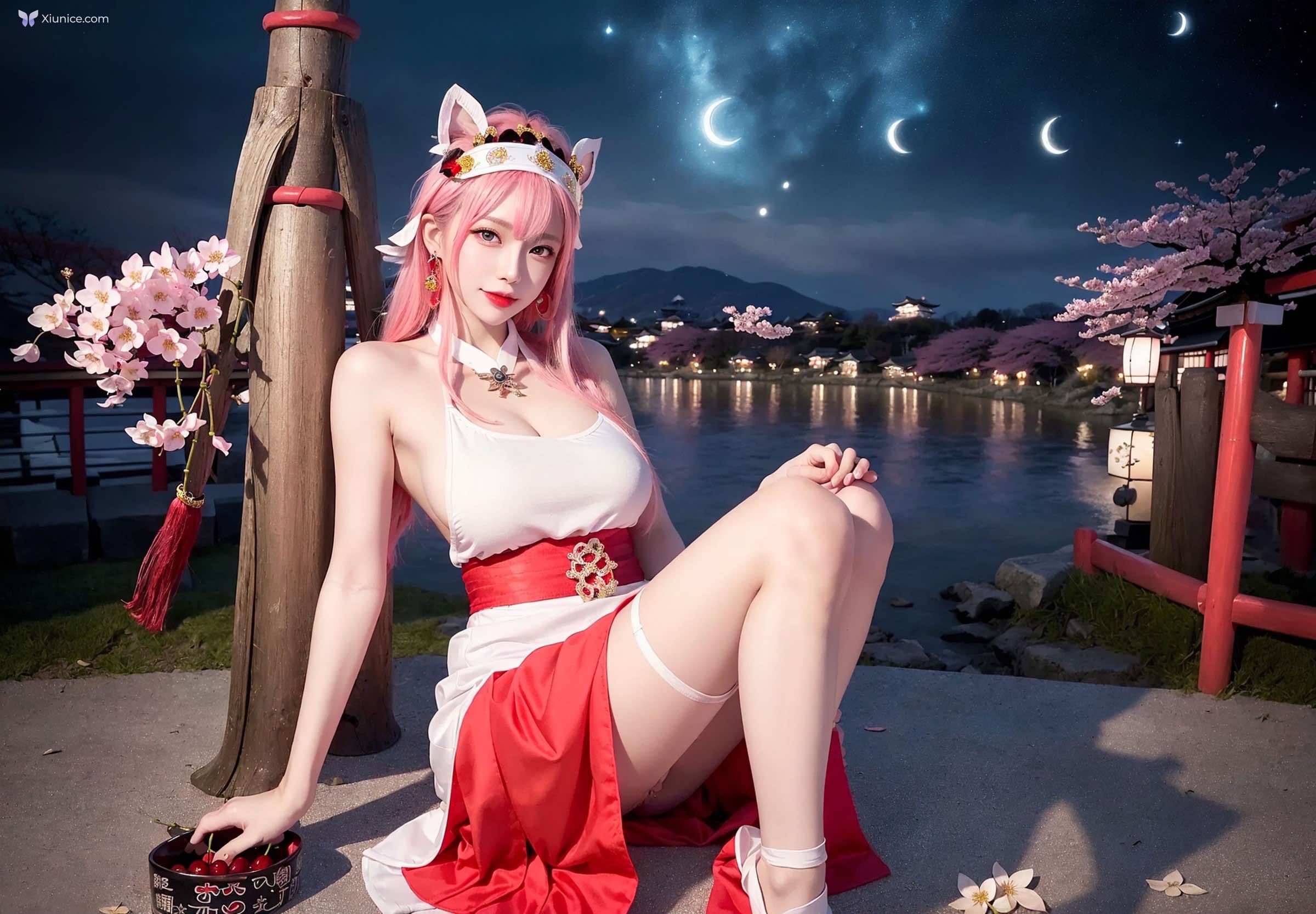 AI Girl Cherry Blossom Girl 第75张