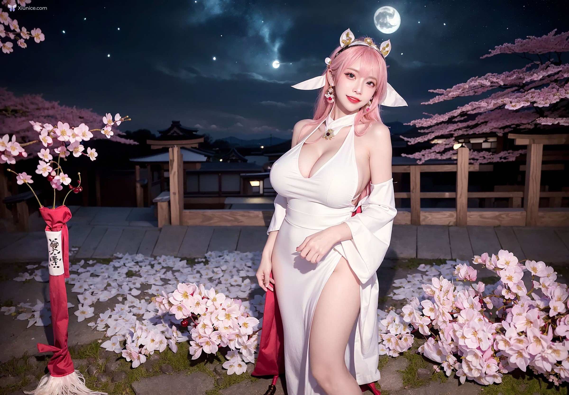 AI Girl Cherry Blossom Girl 第64张
