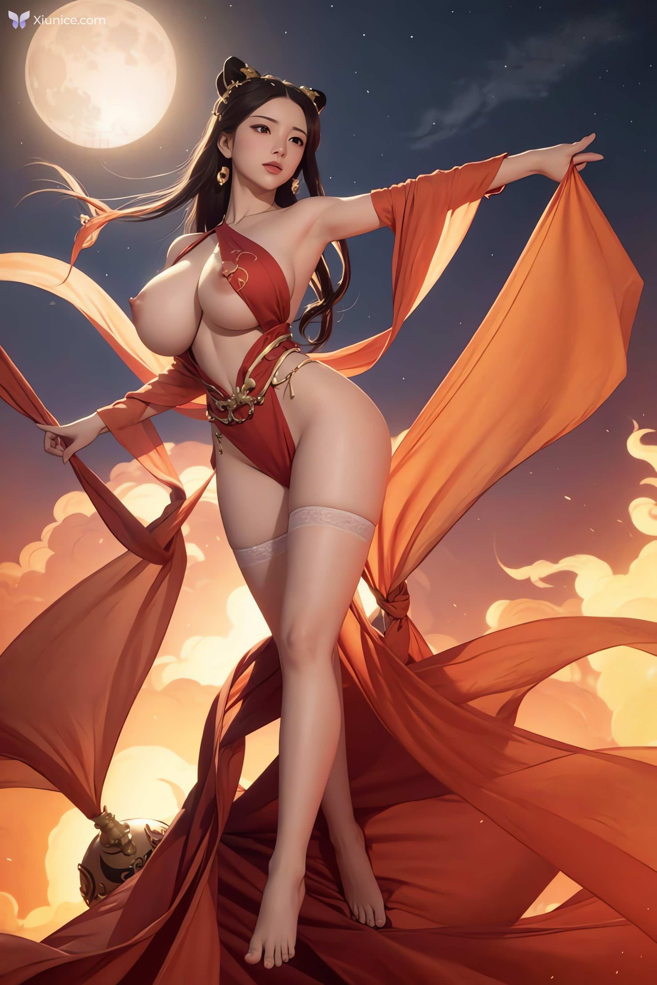 AI Girl AI绘画 飞天 第21张