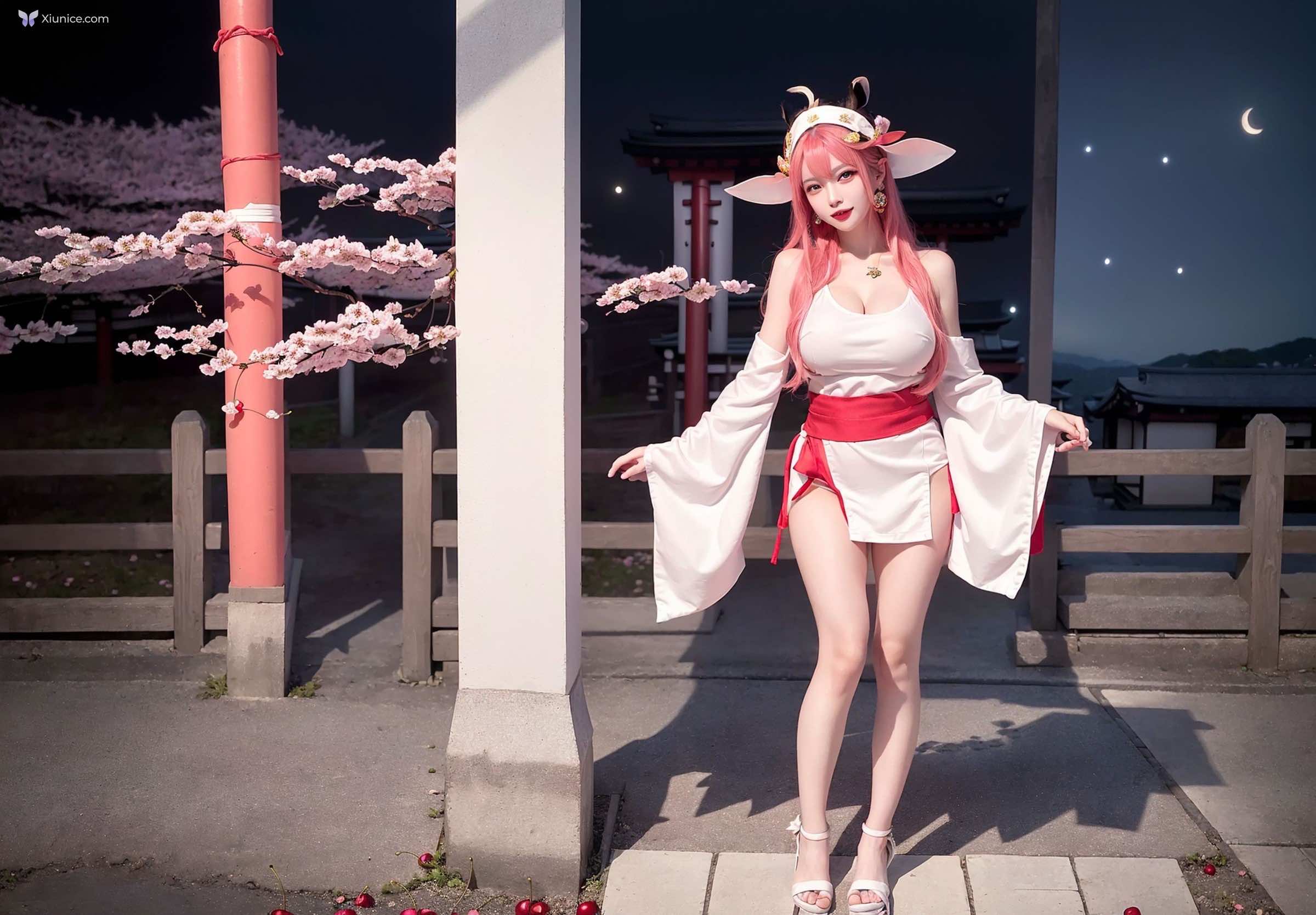 AI Girl Cherry Blossom Girl 第39张