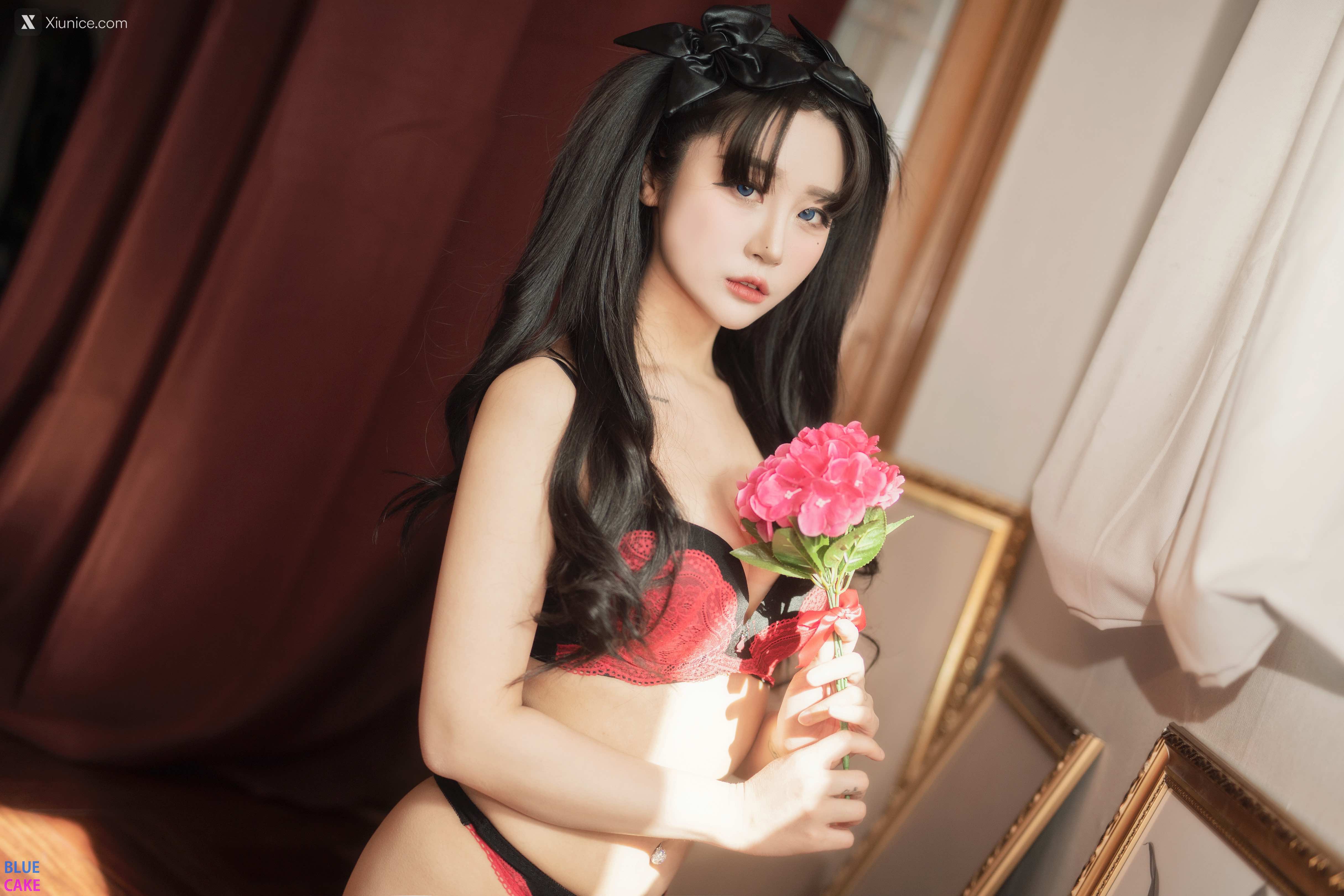BLUECAKE Bomi (보미) & Zia (지아) – Fate Saber x Thosaka Rin – Lingerie.Ver 第47张