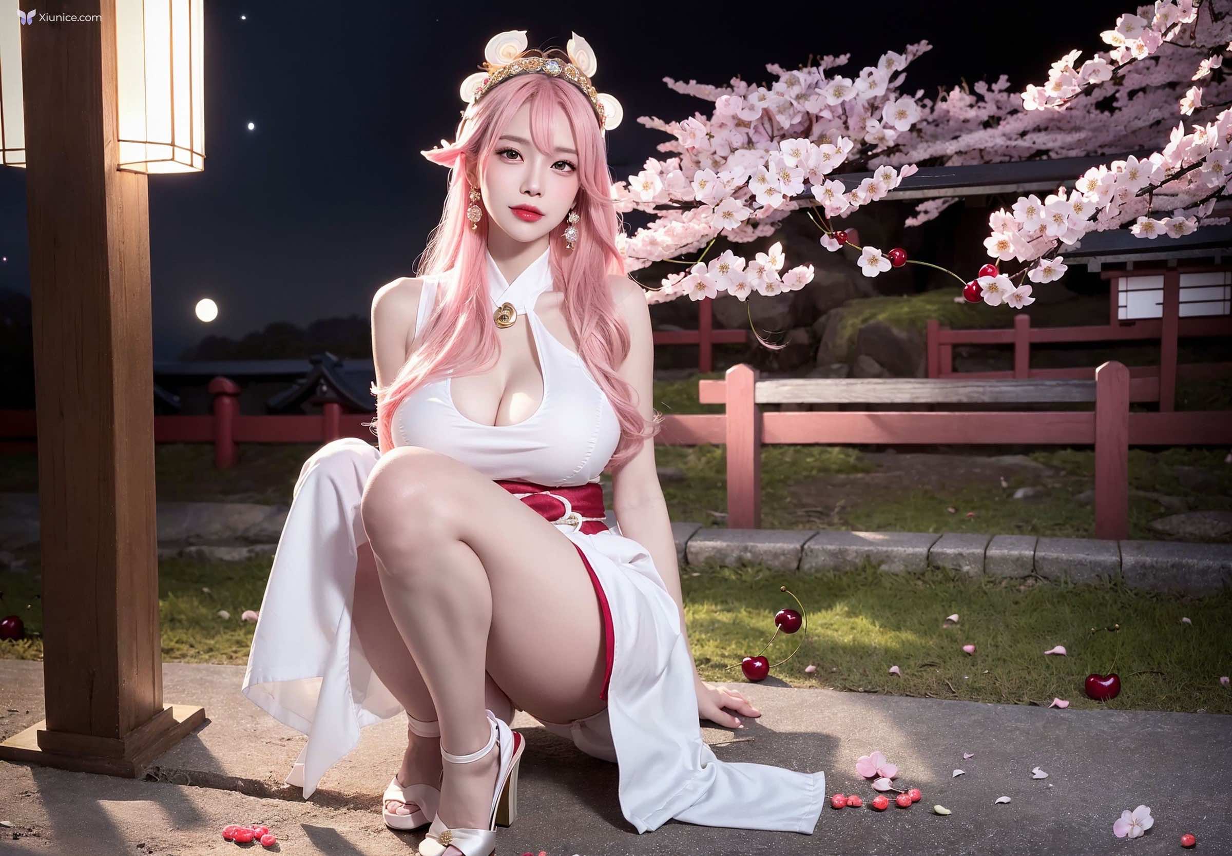 AI Girl Cherry Blossom Girl 第37张