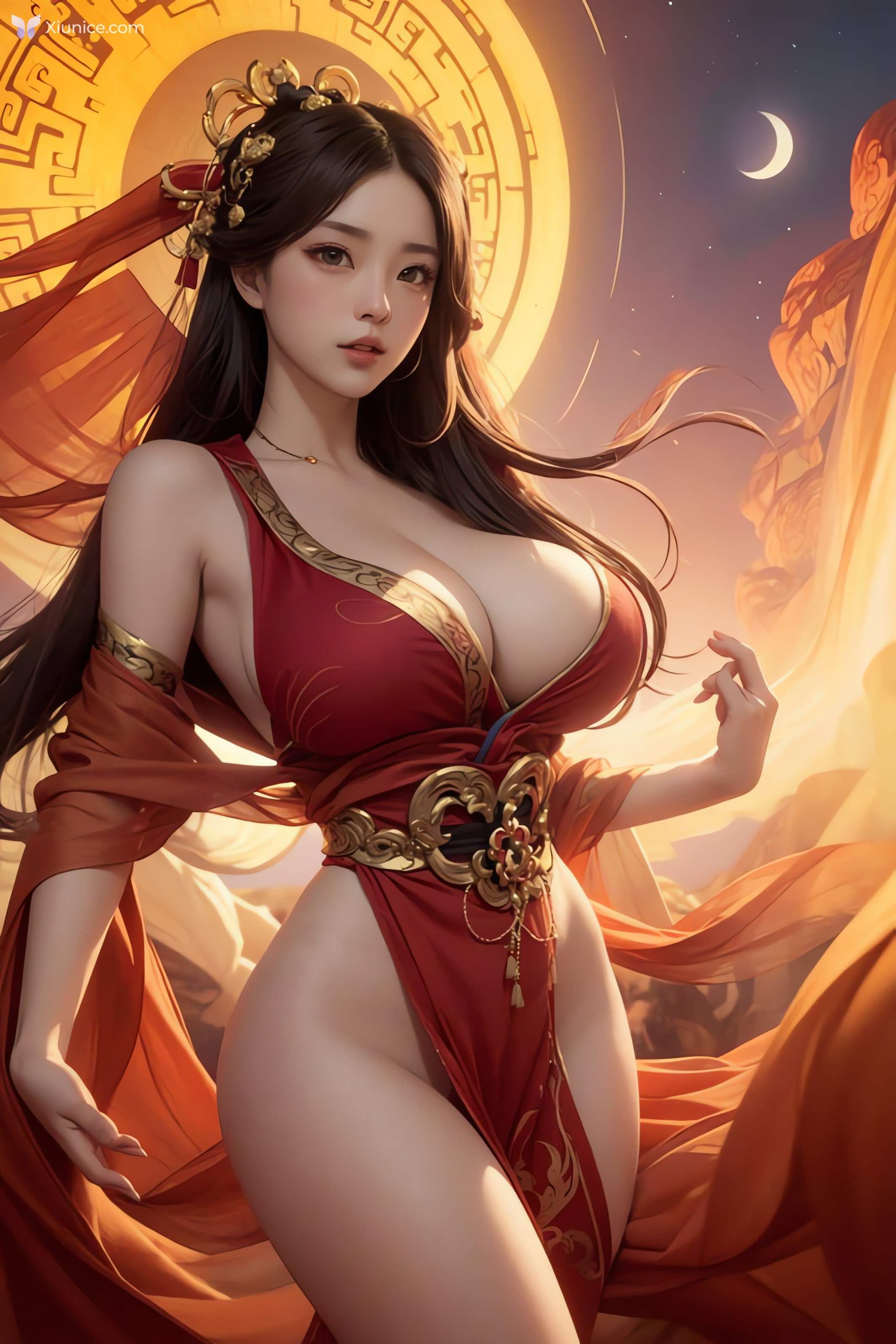 AI Girl AI绘画 飞天 第86张