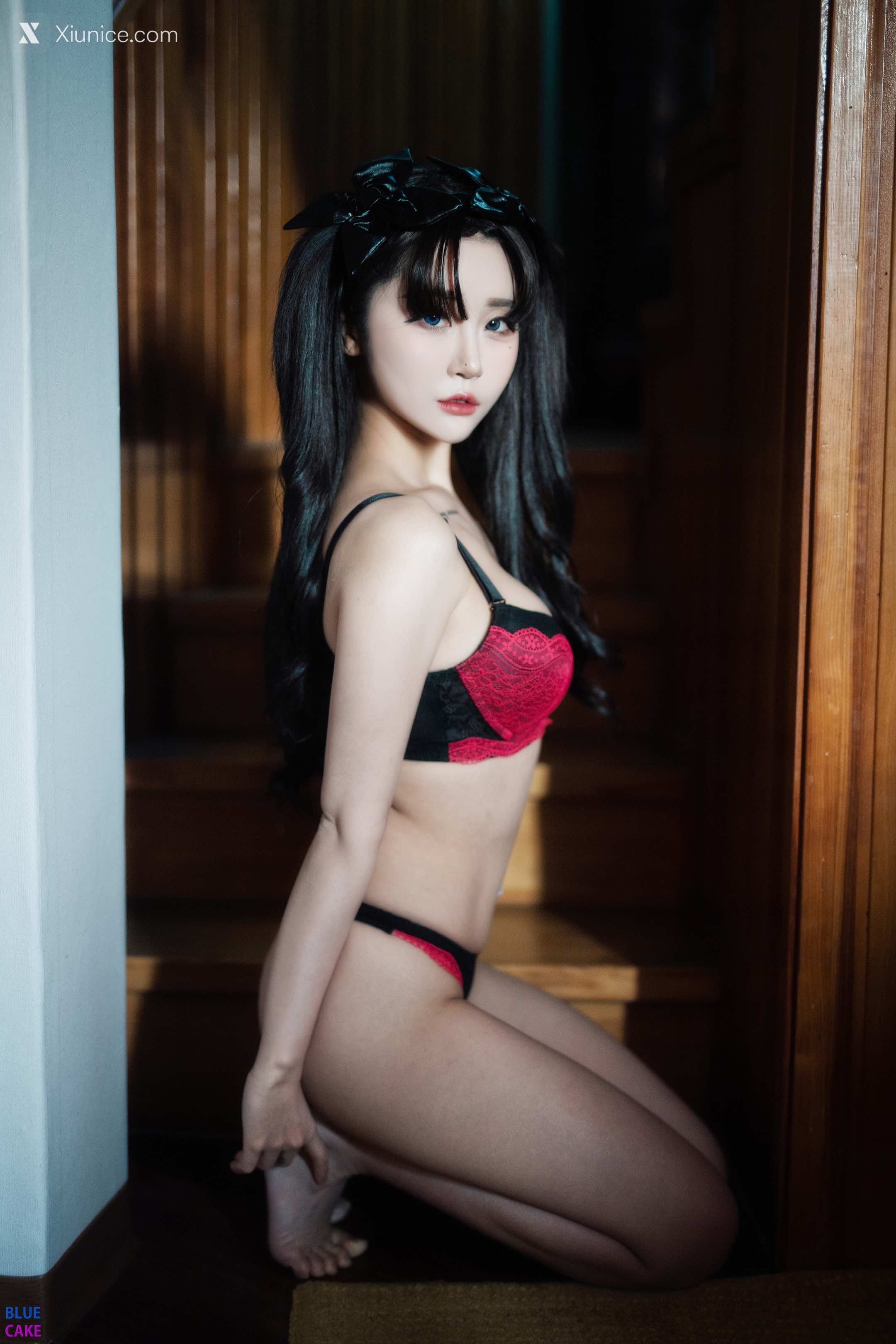BLUECAKE Bomi (보미) & Zia (지아) – Fate Saber x Thosaka Rin – Lingerie.Ver 第18张