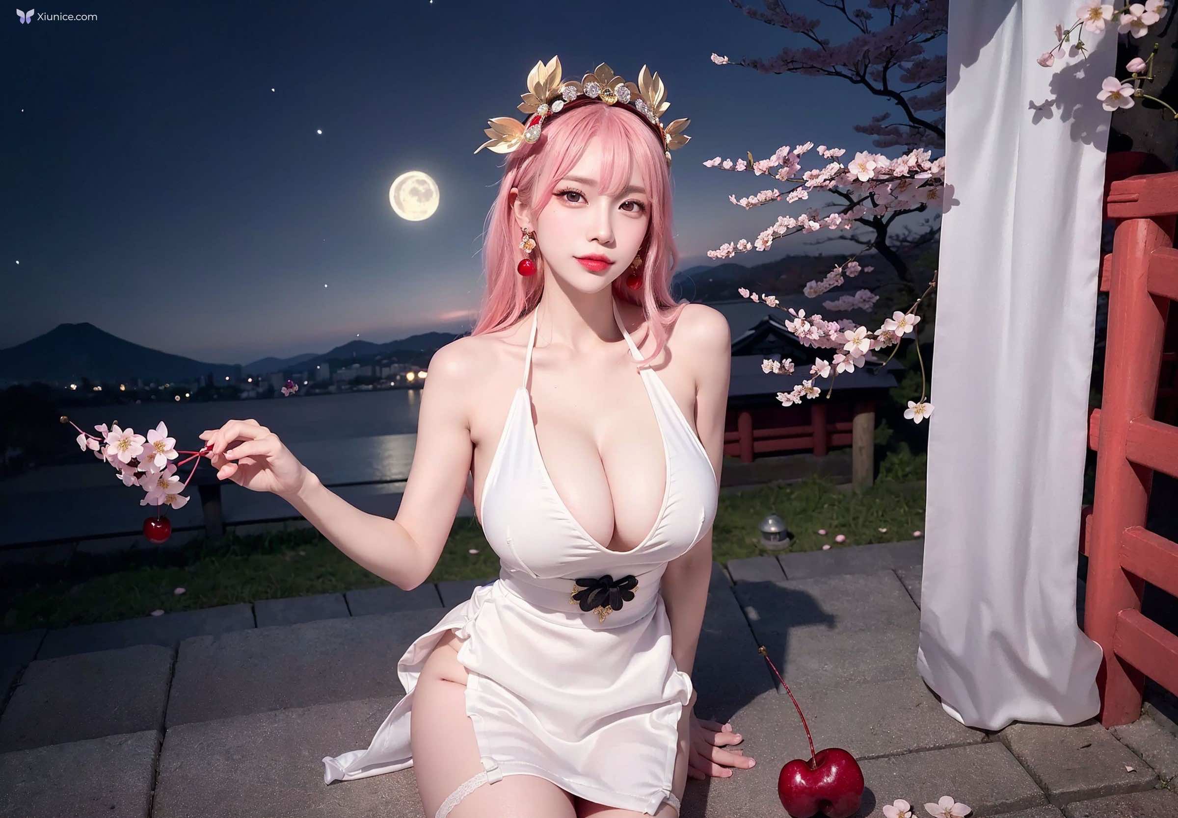 AI Girl Cherry Blossom Girl 第48张