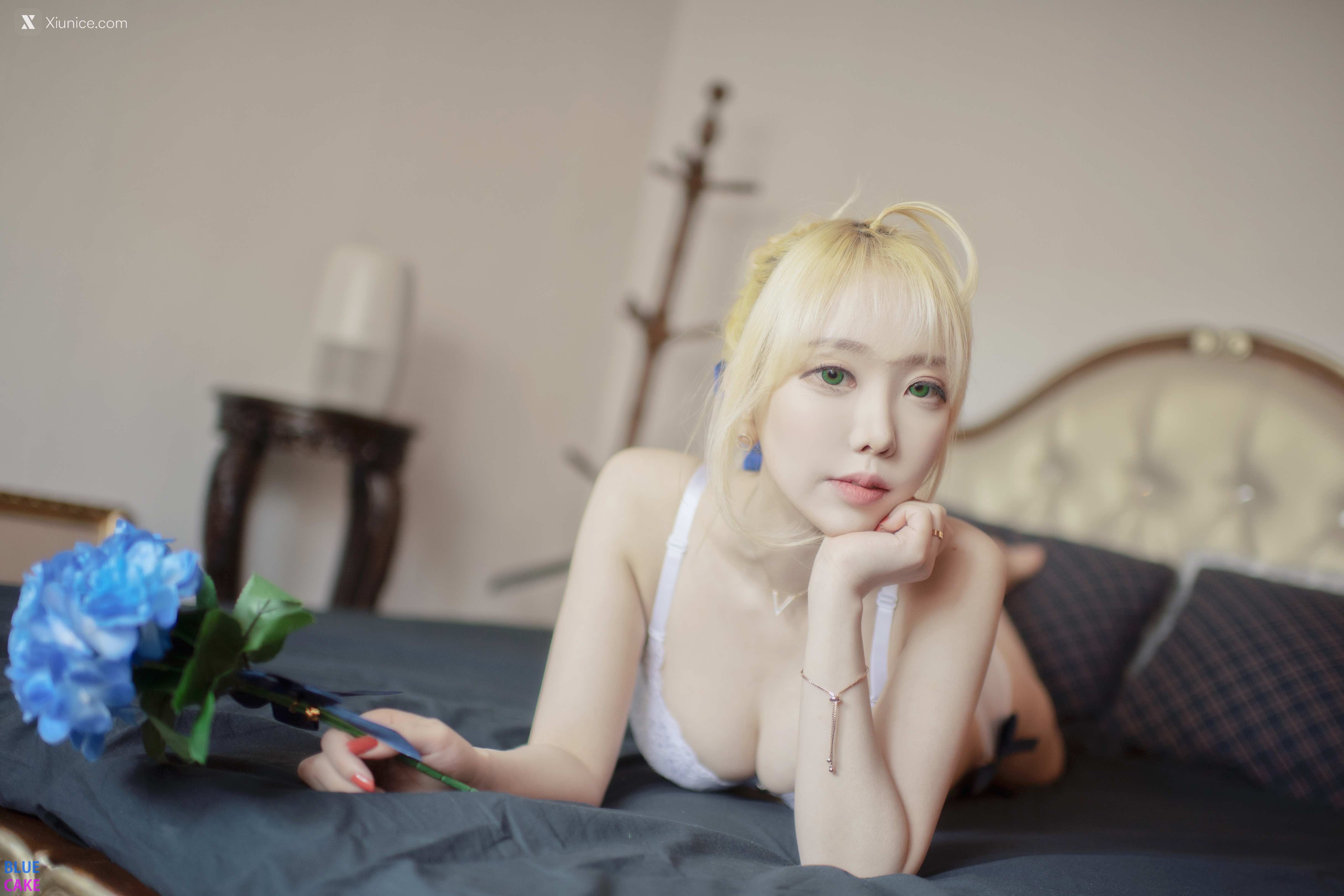 BLUECAKE Bomi (보미) & Zia (지아) – Fate Saber x Thosaka Rin – Lingerie.Ver 第53张