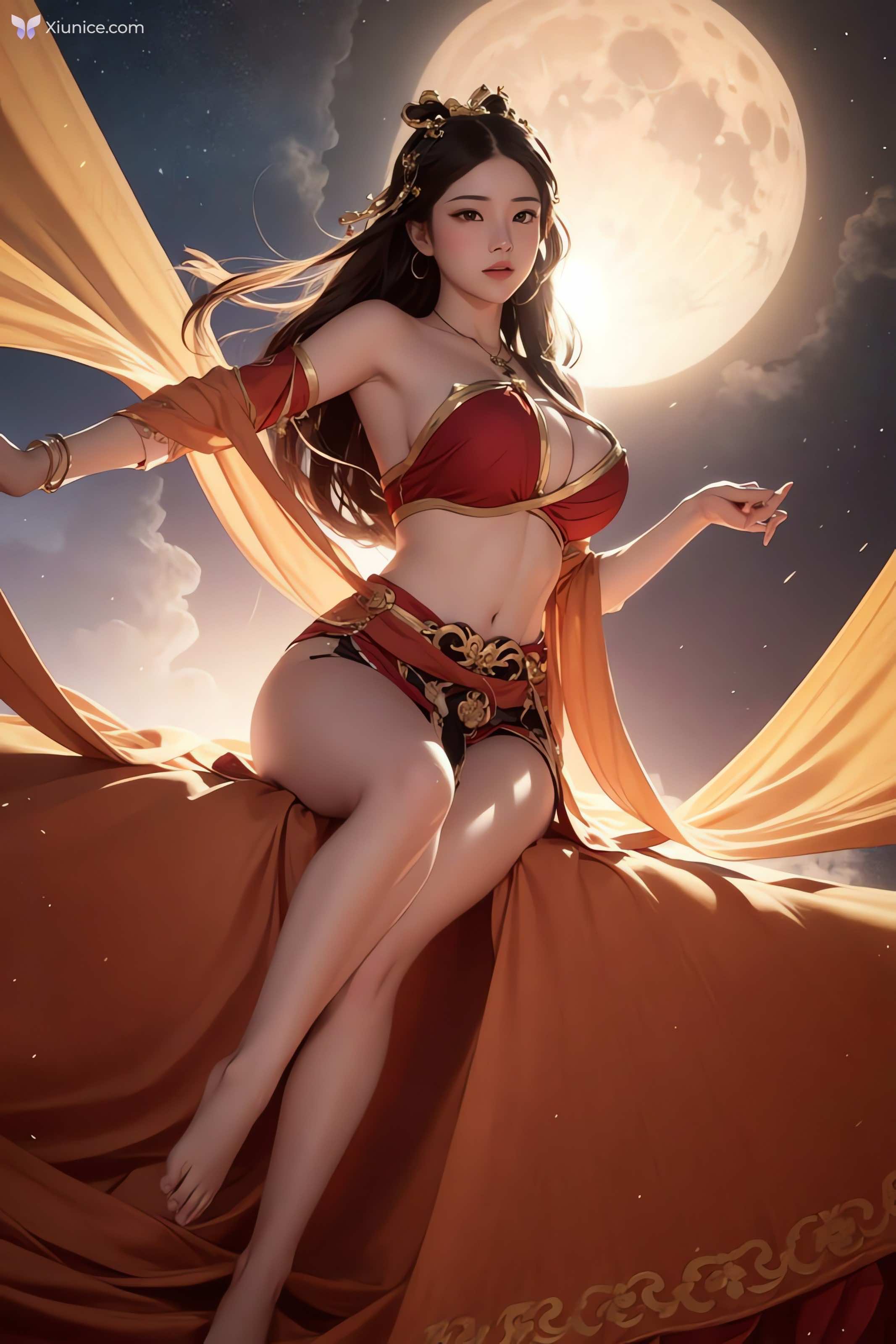 AI Girl AI绘画 飞天 第87张