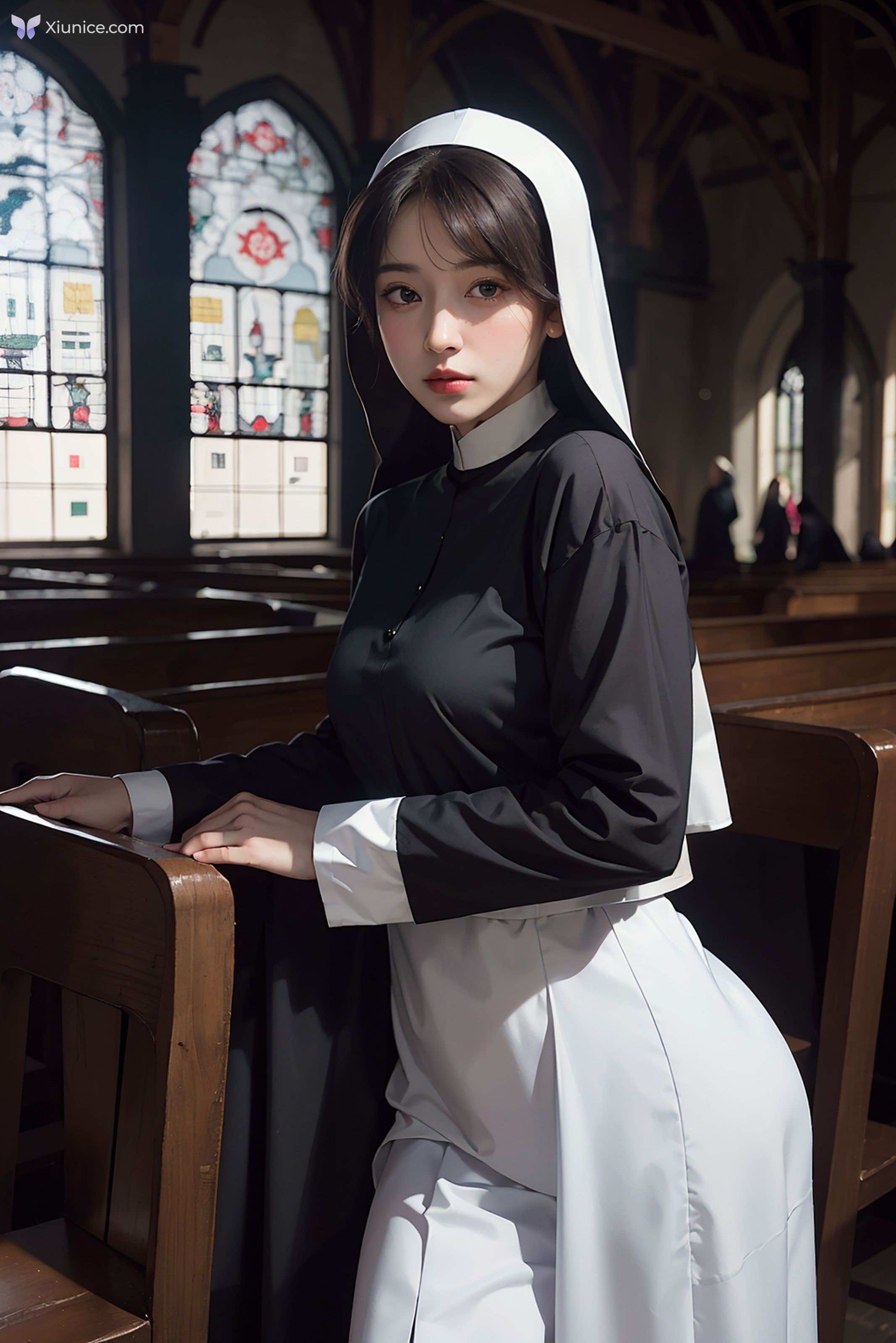 AI Girl Beautiful – Lust Nun_extra 第98张