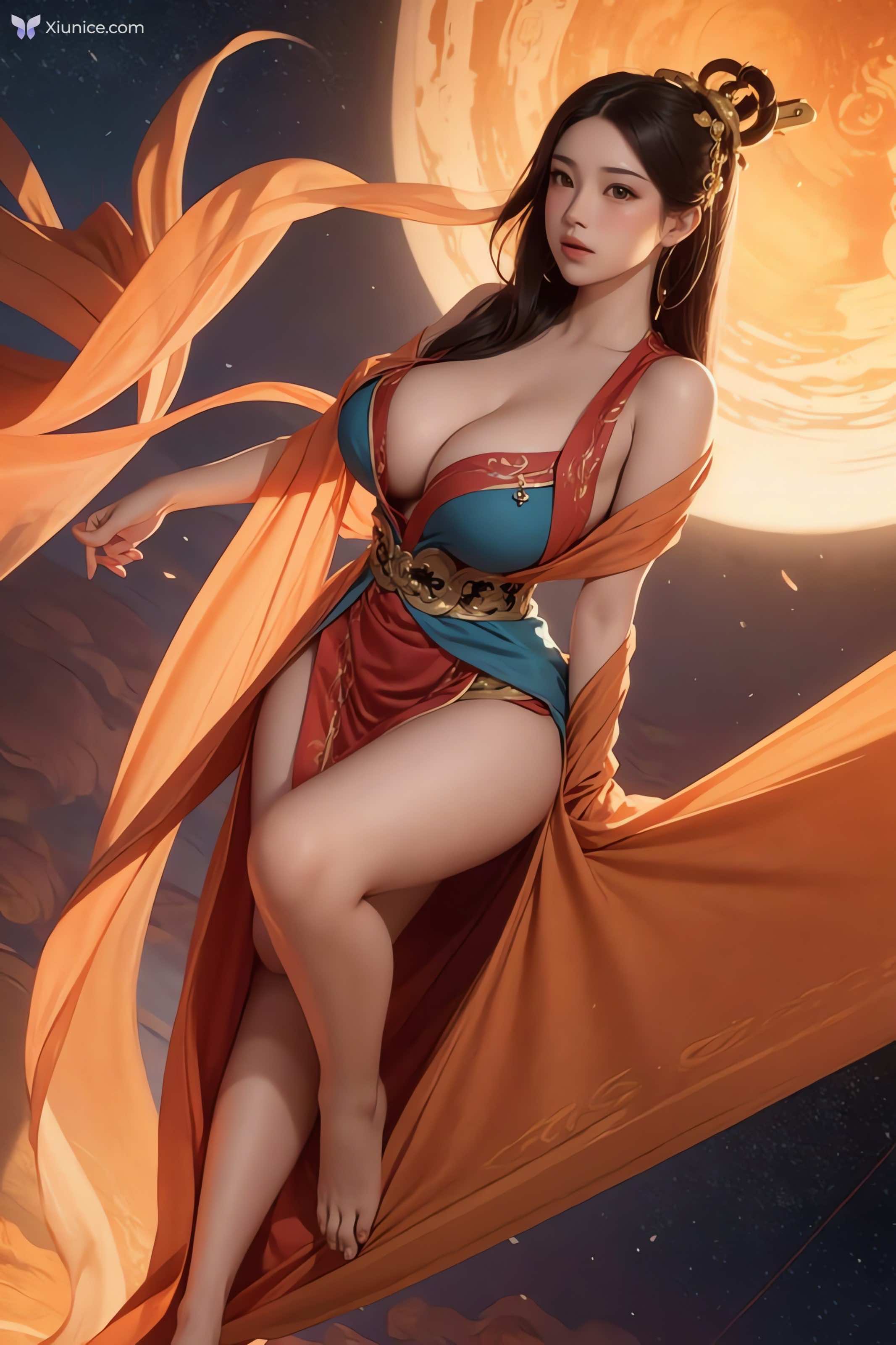 AI Girl AI绘画 飞天 第110张