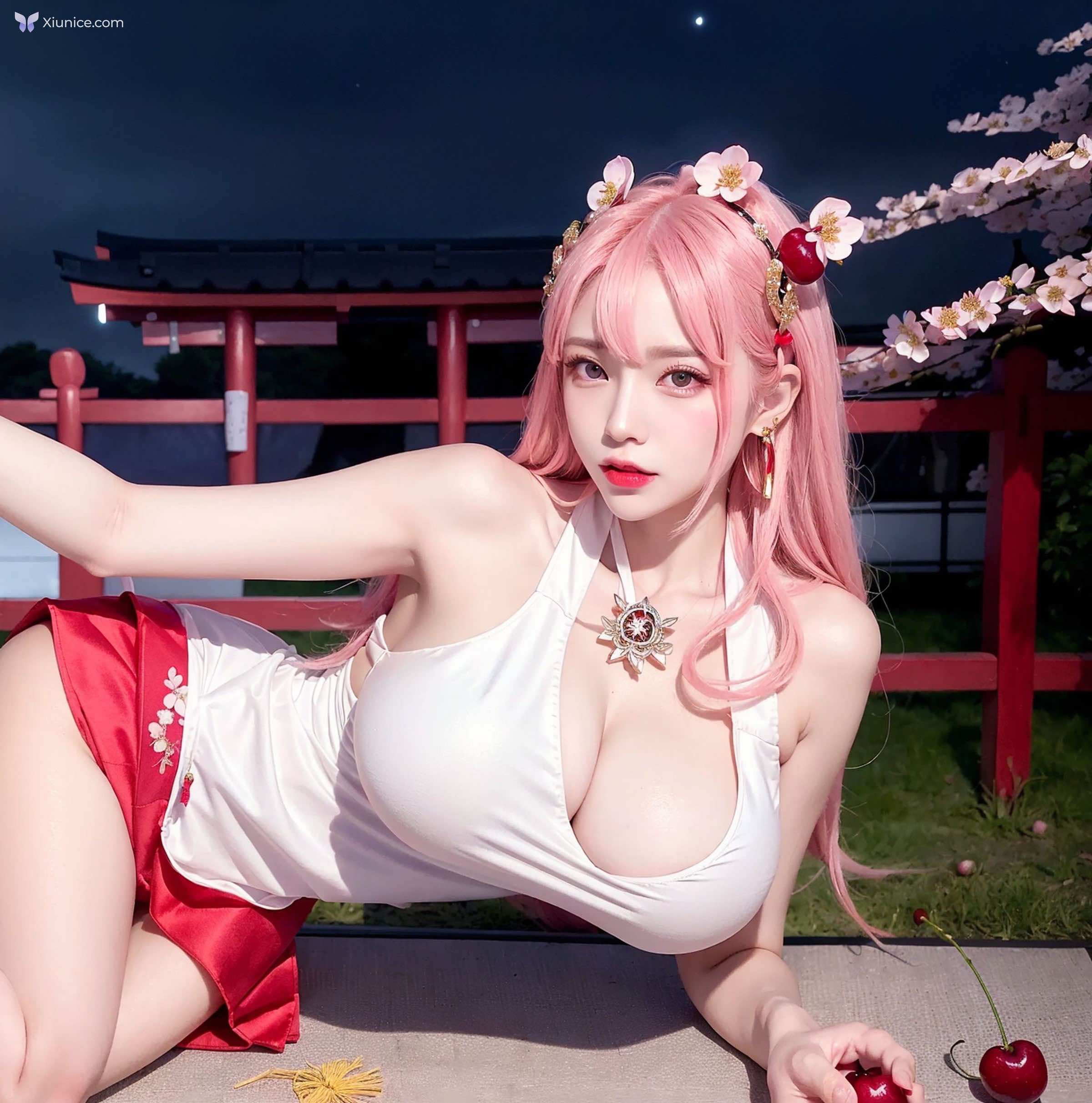 AI Girl Cherry Blossom Girl 第35张