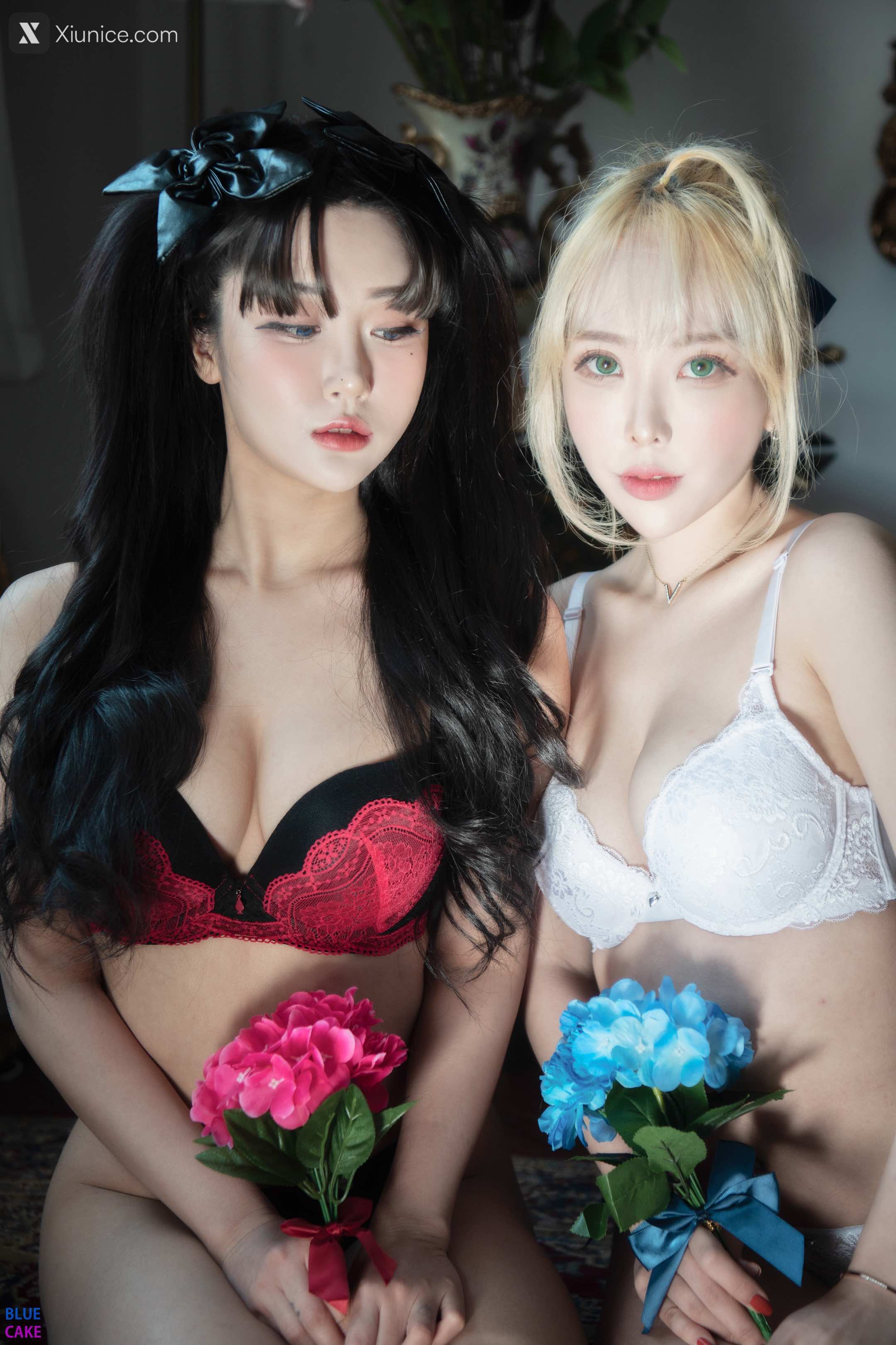 BLUECAKE Bomi (보미) & Zia (지아) – Fate Saber x Thosaka Rin – Lingerie.Ver 第123张