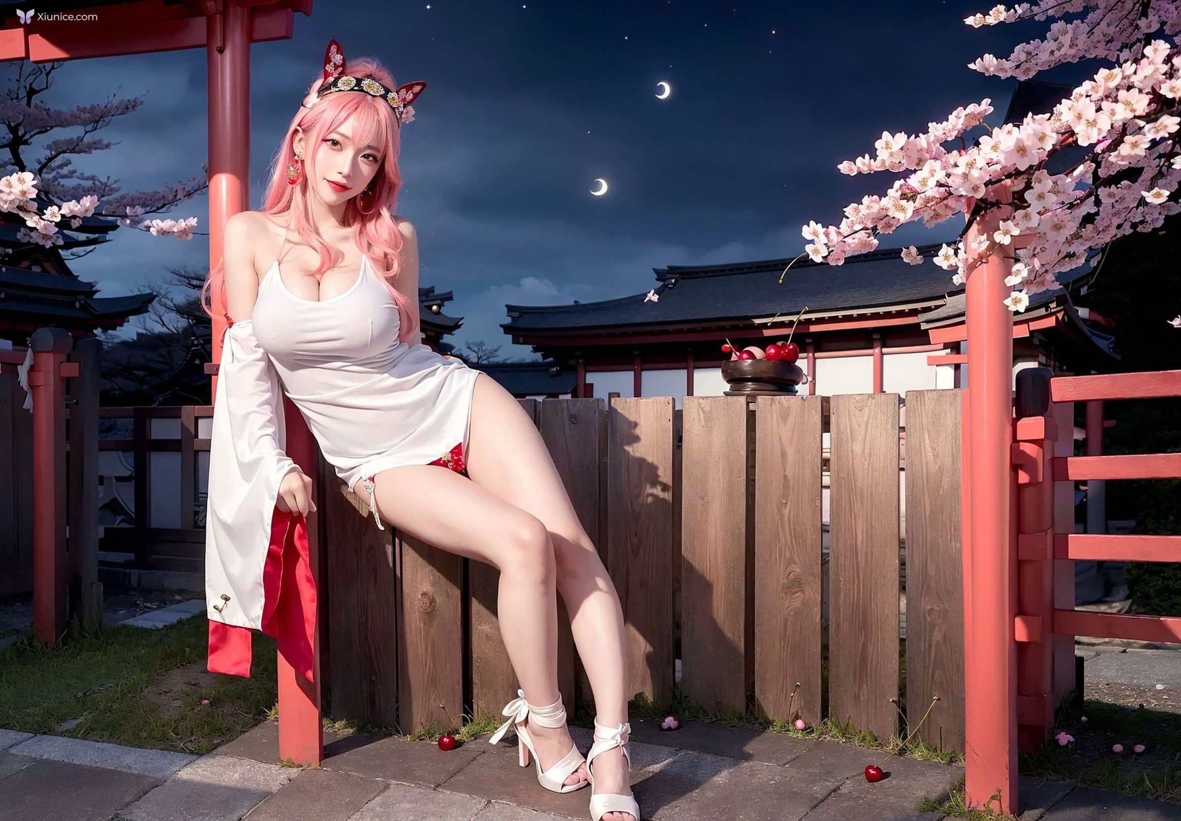 AI Girl Cherry Blossom Girl 第21张