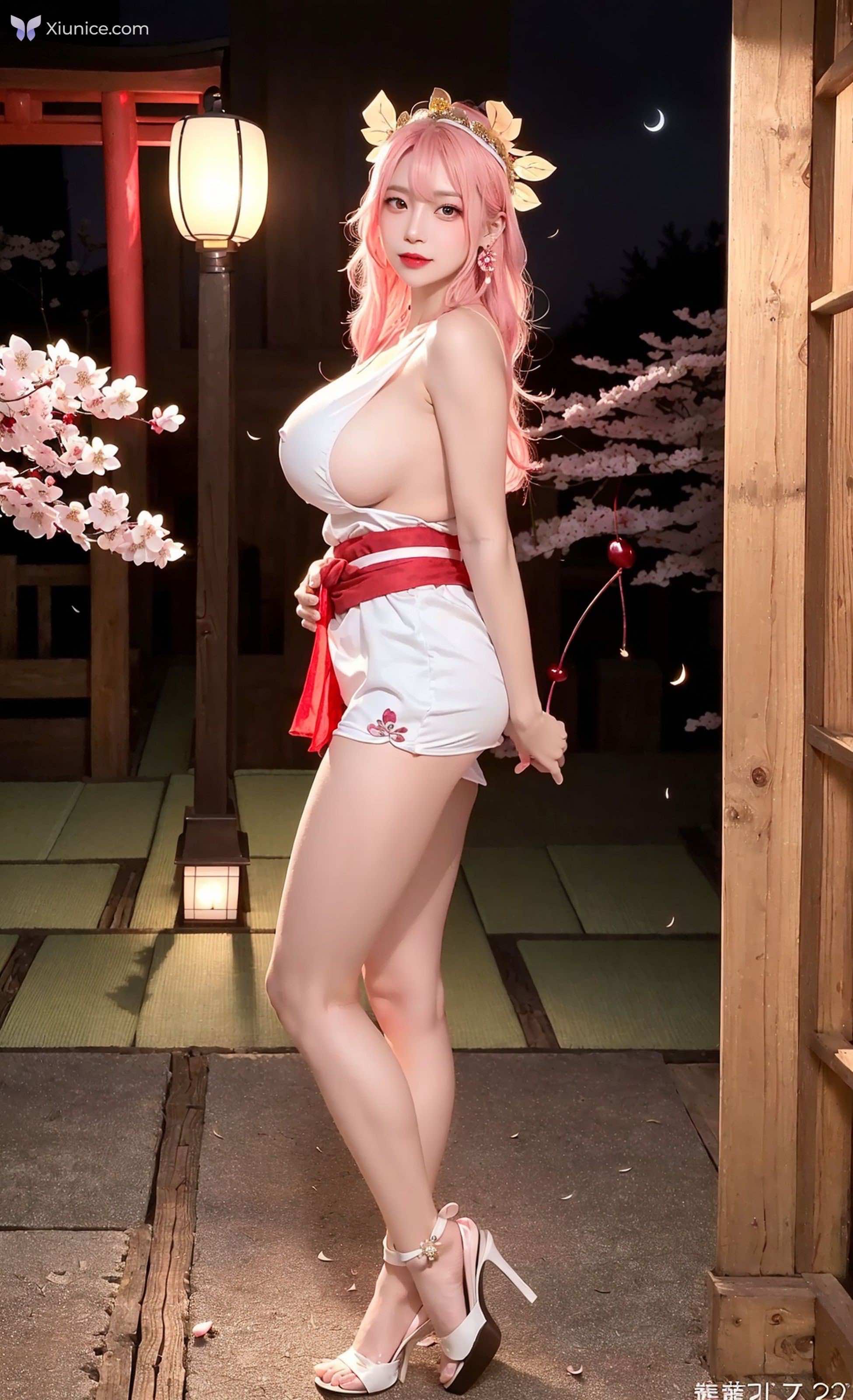 AI Girl Cherry Blossom Girl 第4张