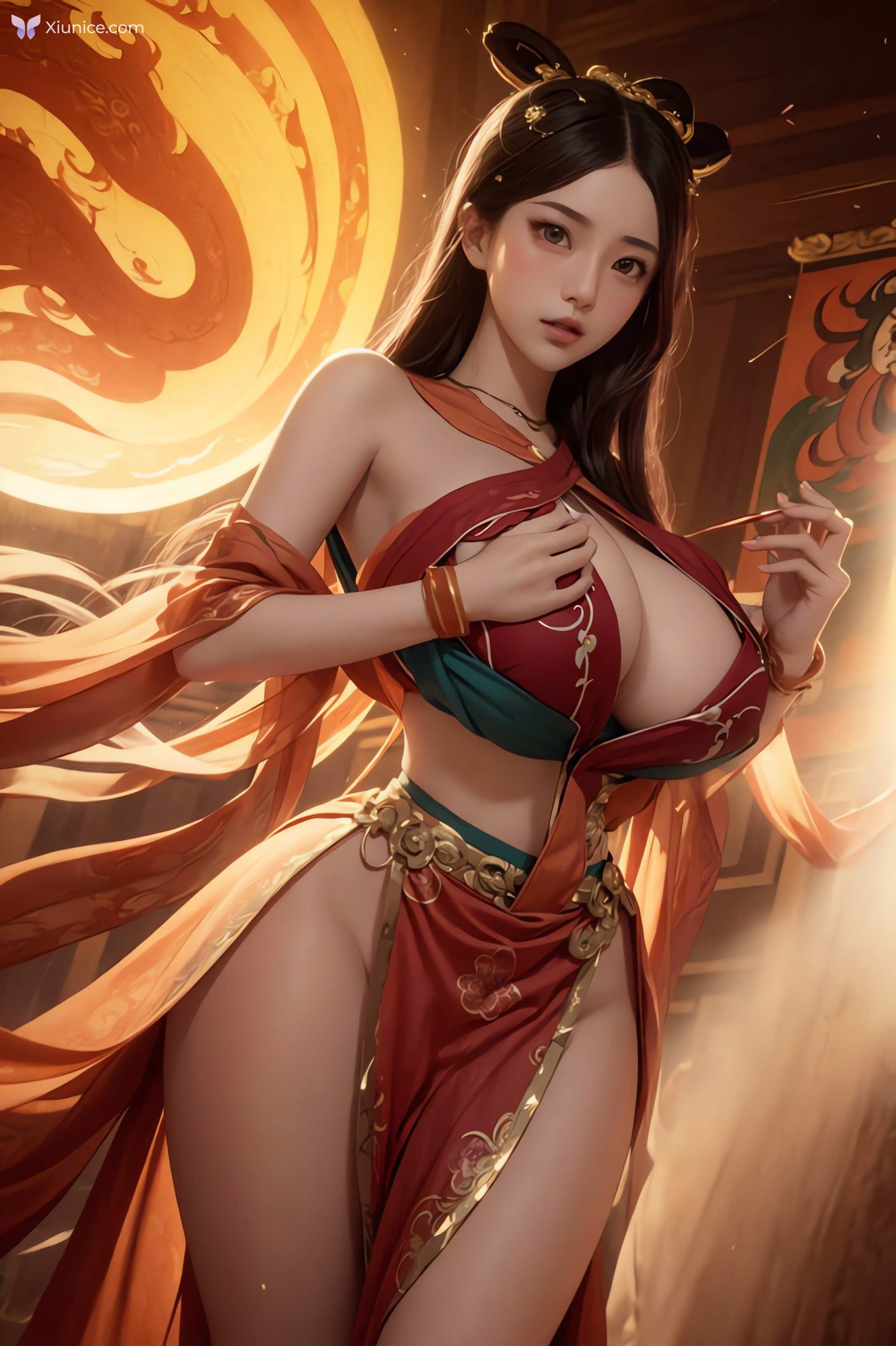 AI Girl AI绘画 飞天 第90张