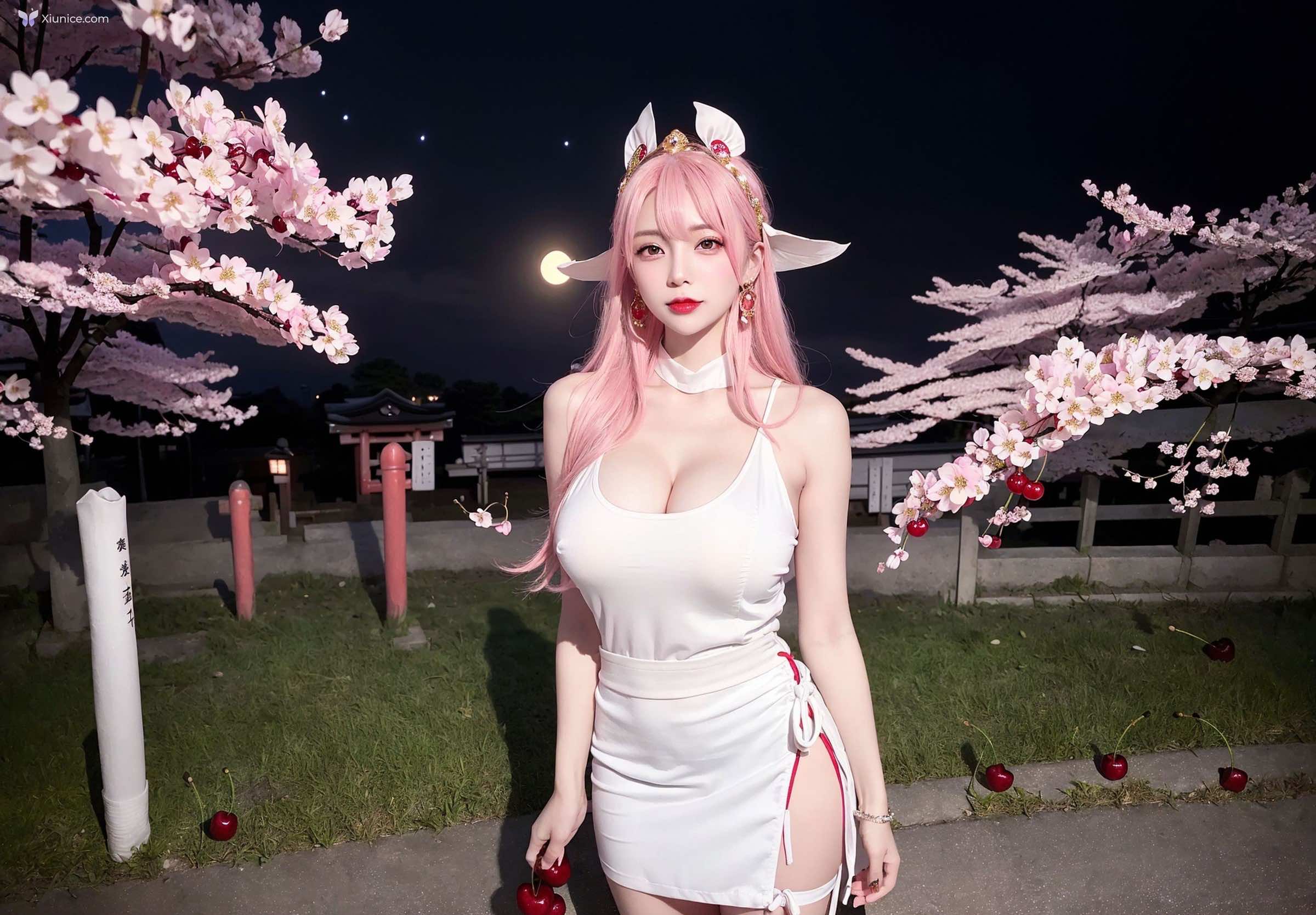 AI Girl Cherry Blossom Girl 第12张