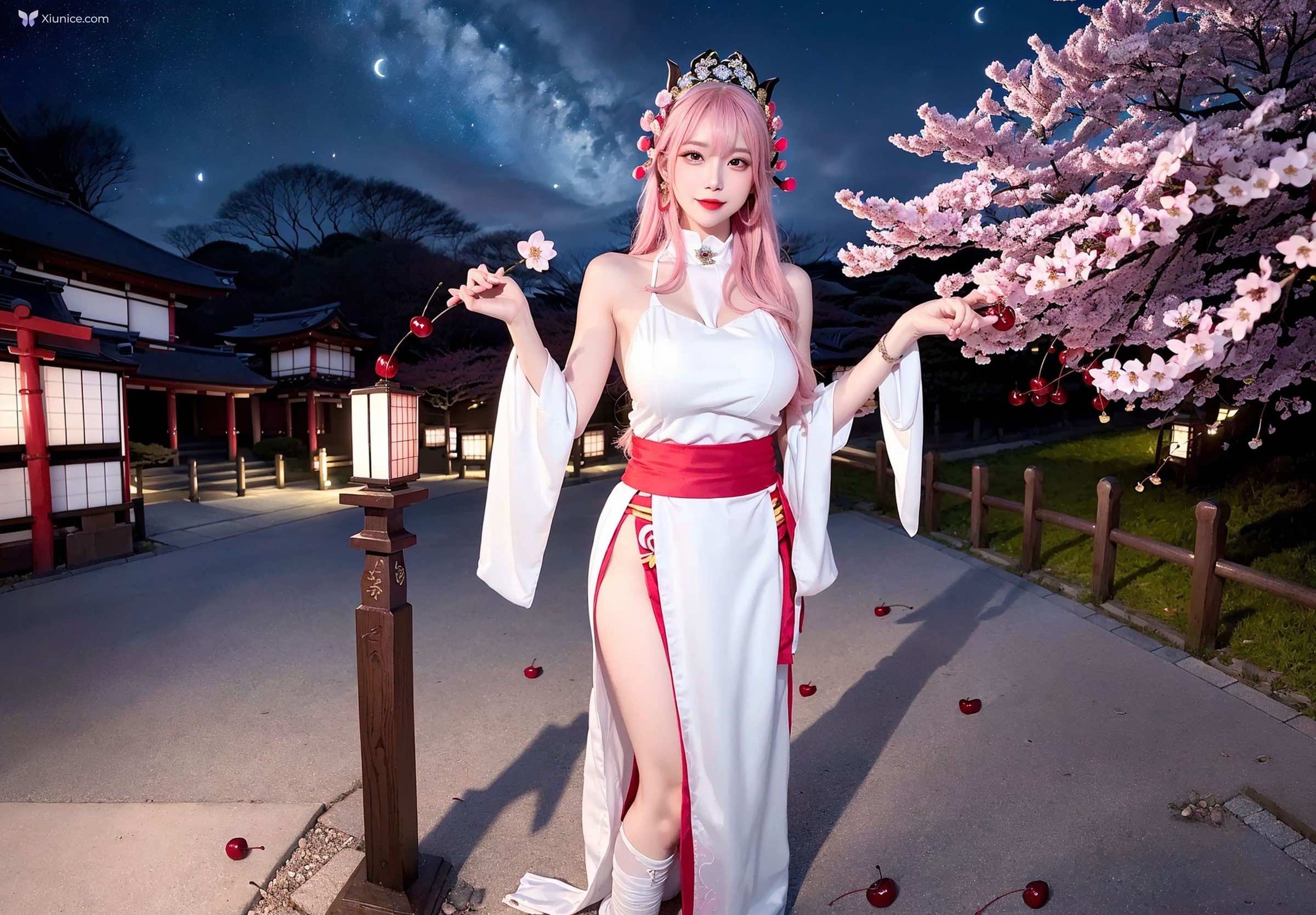 AI Girl Cherry Blossom Girl 第30张
