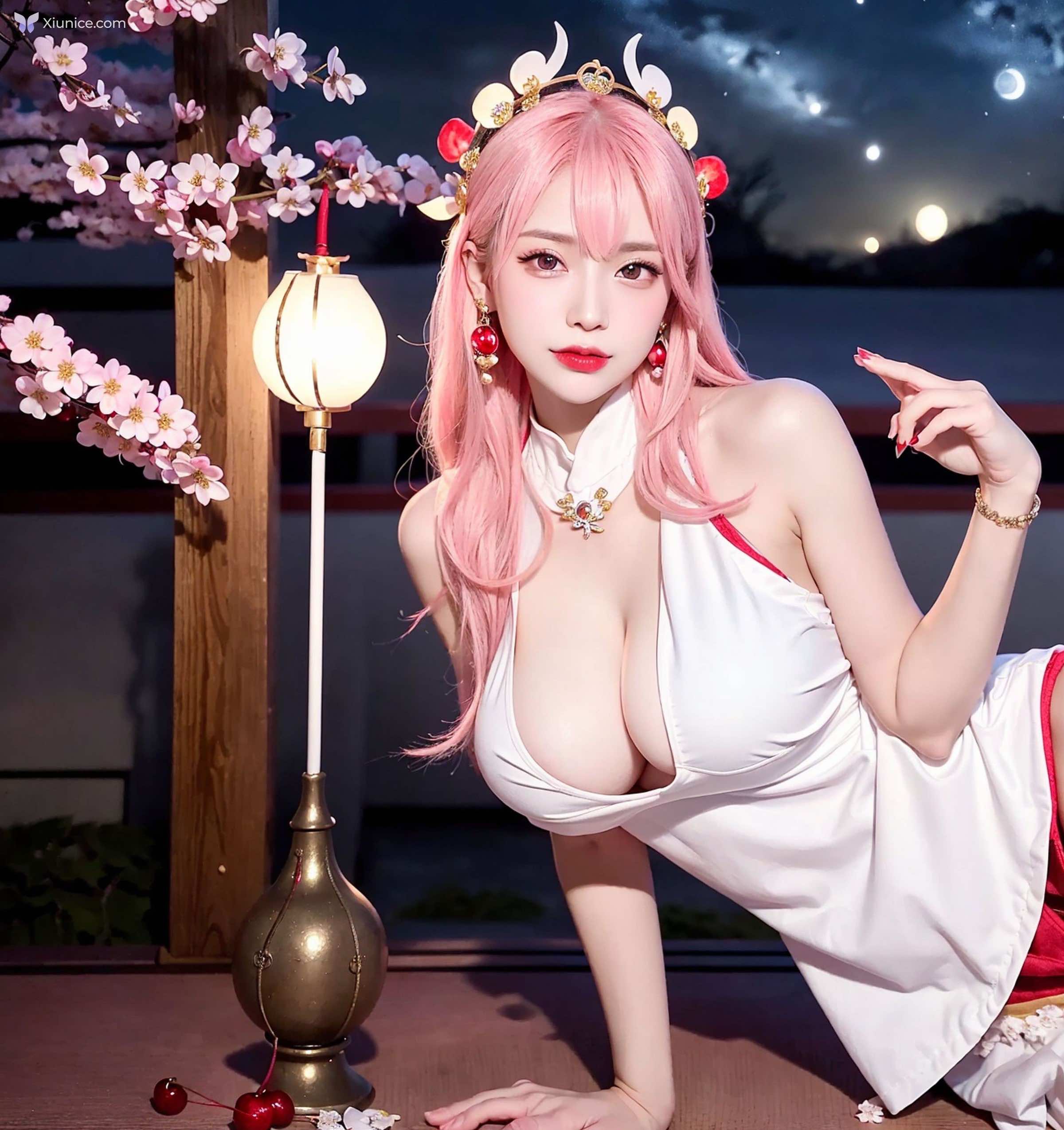 AI Girl Cherry Blossom Girl 第36张