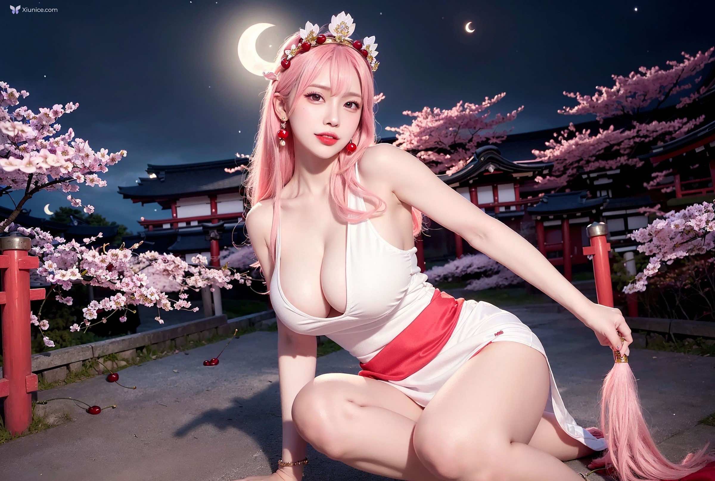 AI Girl Cherry Blossom Girl 第55张