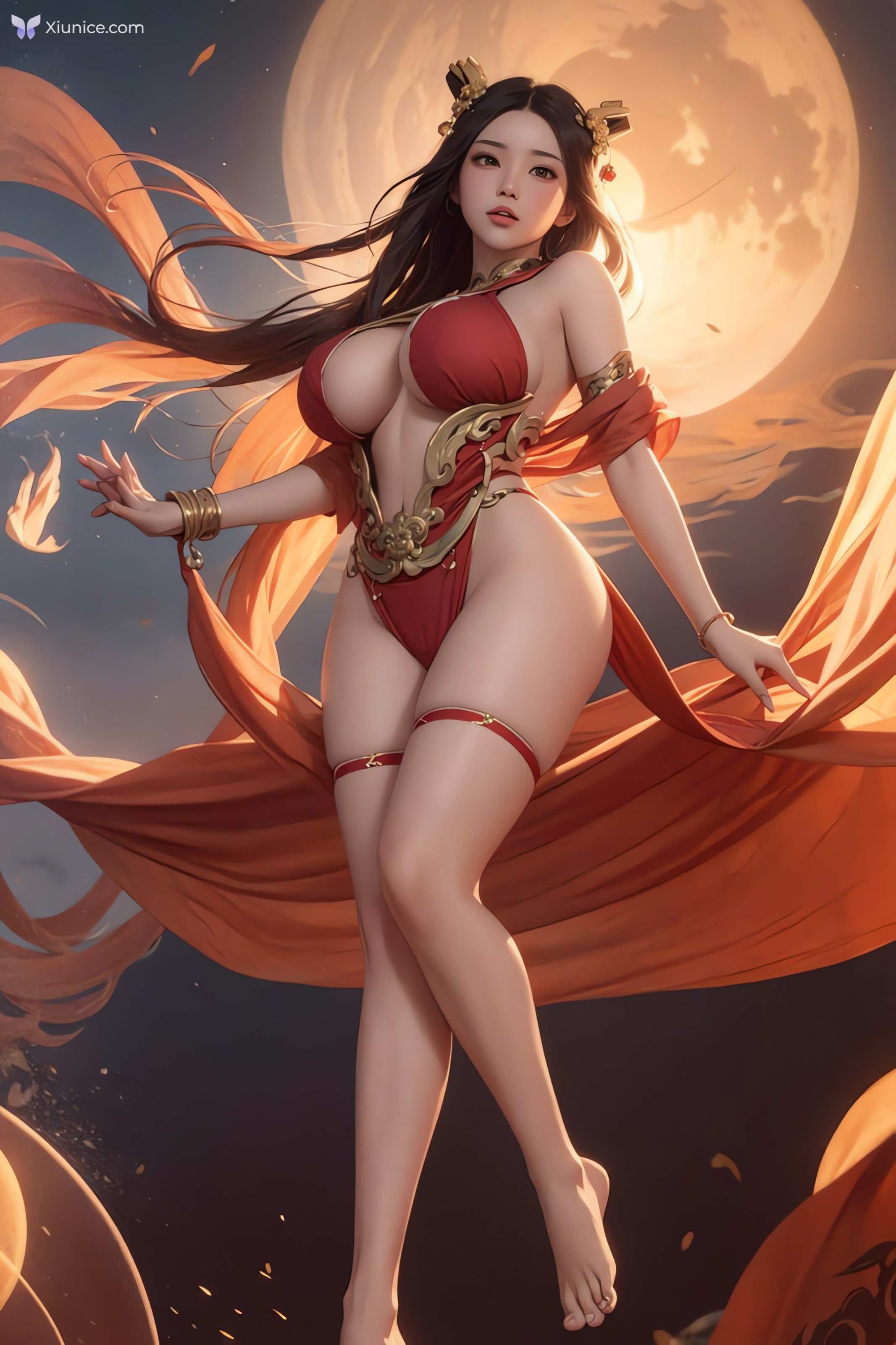 AI Girl AI绘画 飞天 第45张