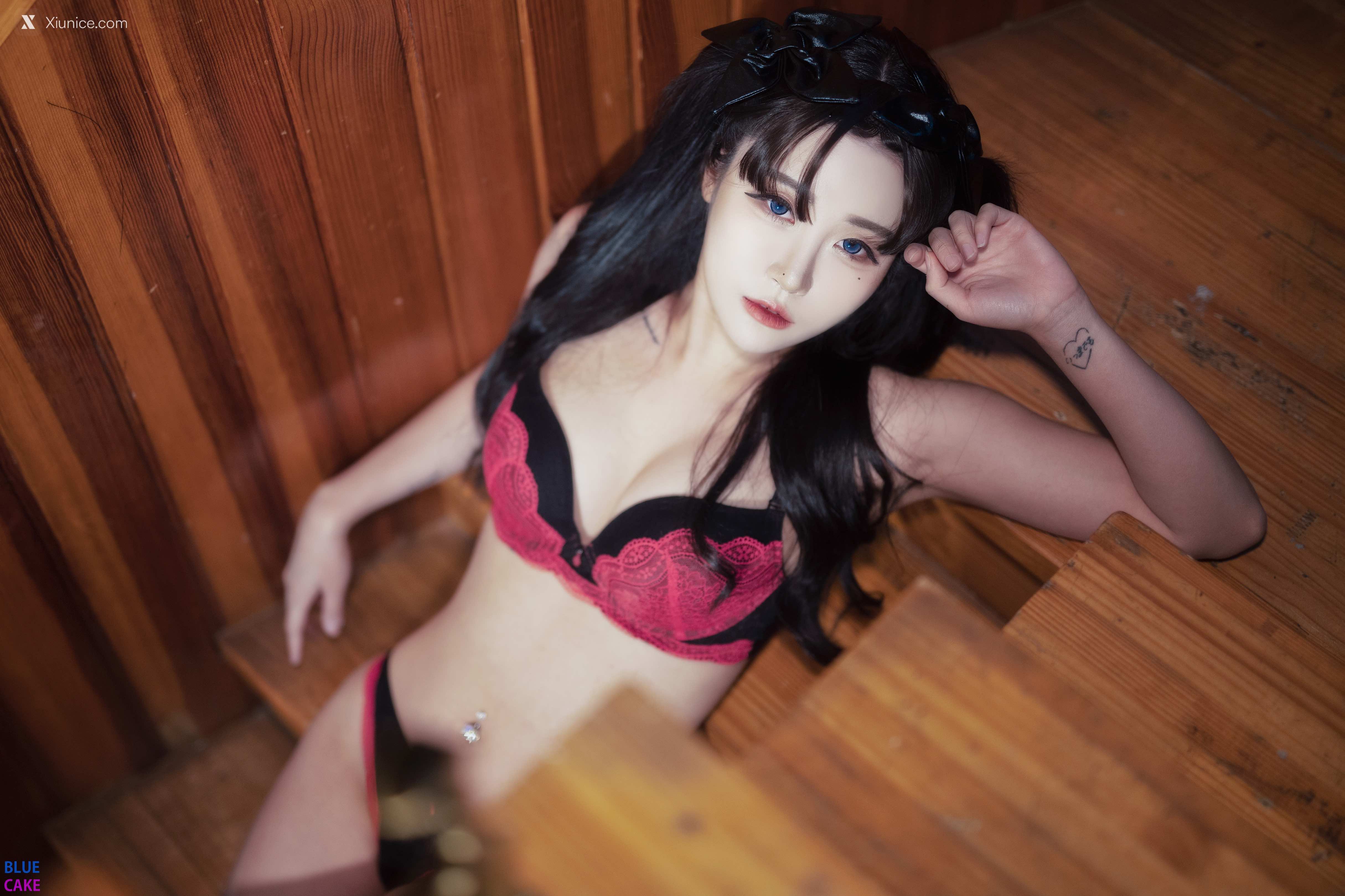 BLUECAKE Bomi (보미) & Zia (지아) – Fate Saber x Thosaka Rin – Lingerie.Ver 第36张
