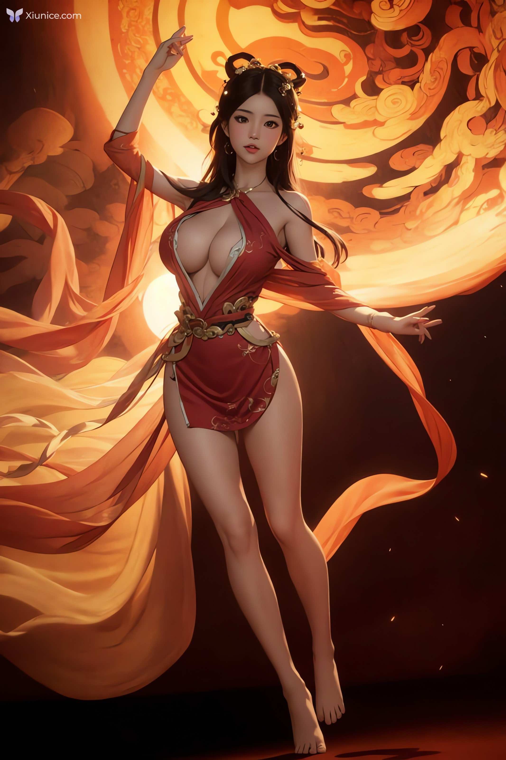 AI Girl AI绘画 飞天 第42张