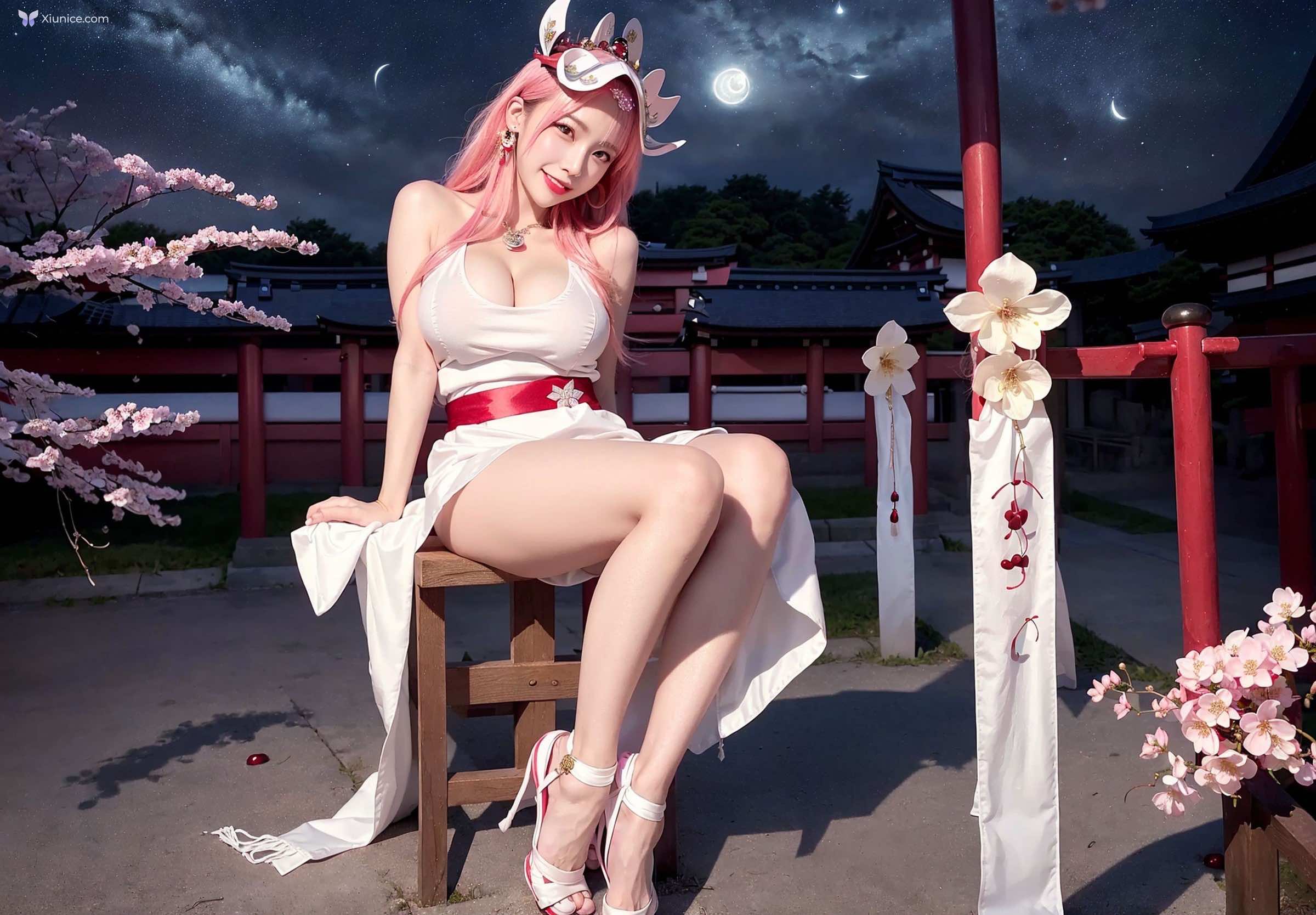 AI Girl Cherry Blossom Girl 第9张