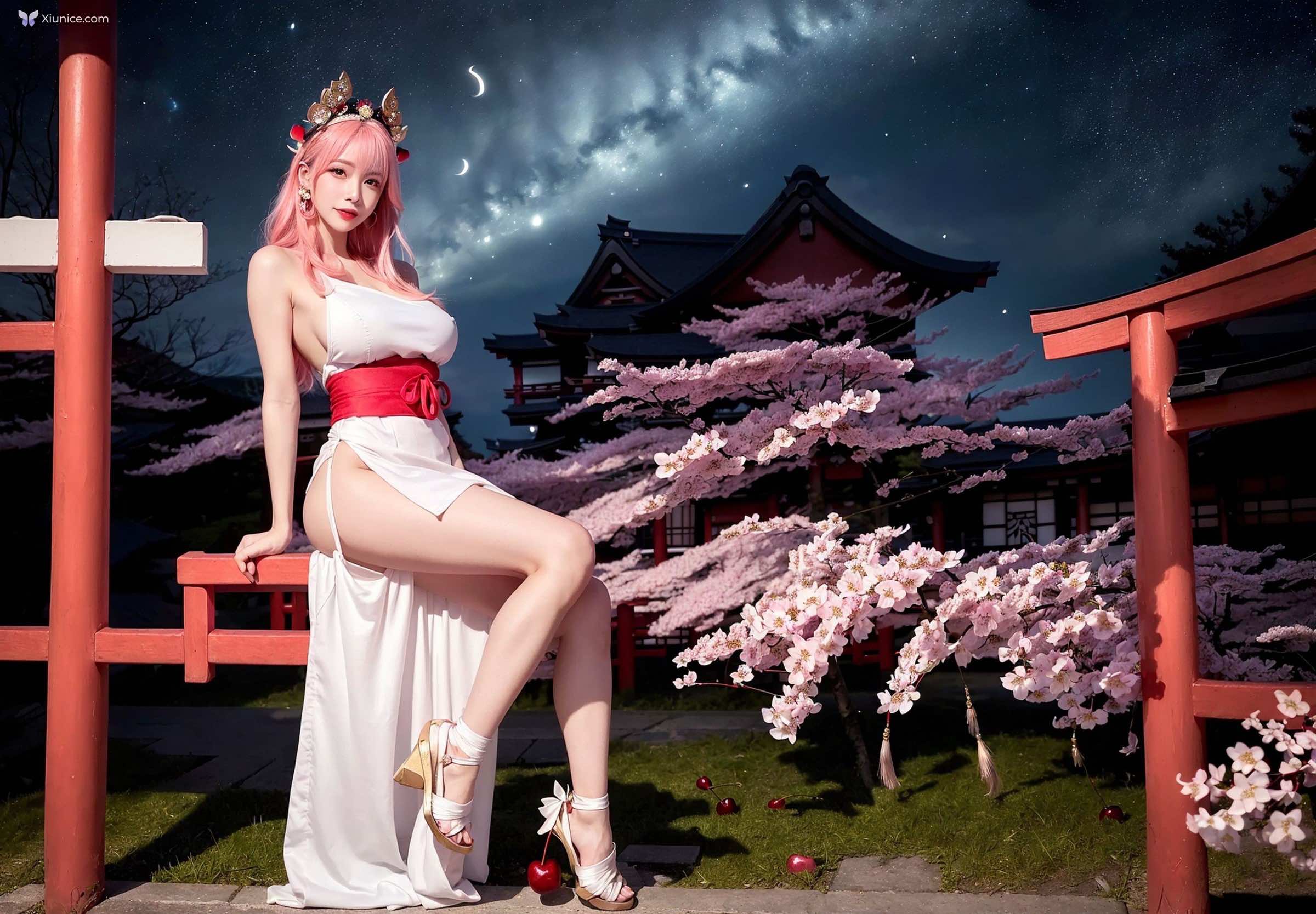 AI Girl Cherry Blossom Girl 第62张