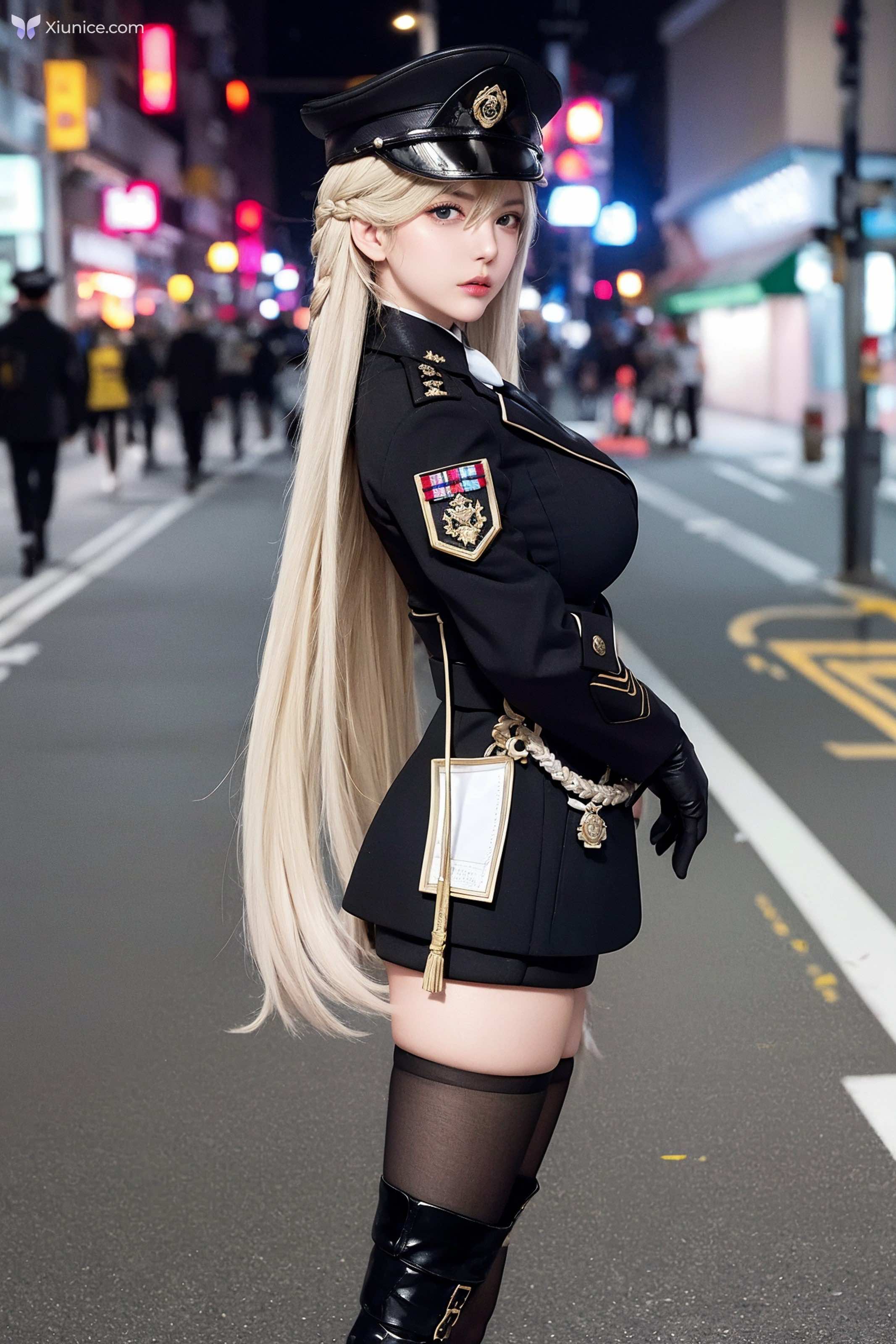 AI Girl AI美女制服军官图集 第19张