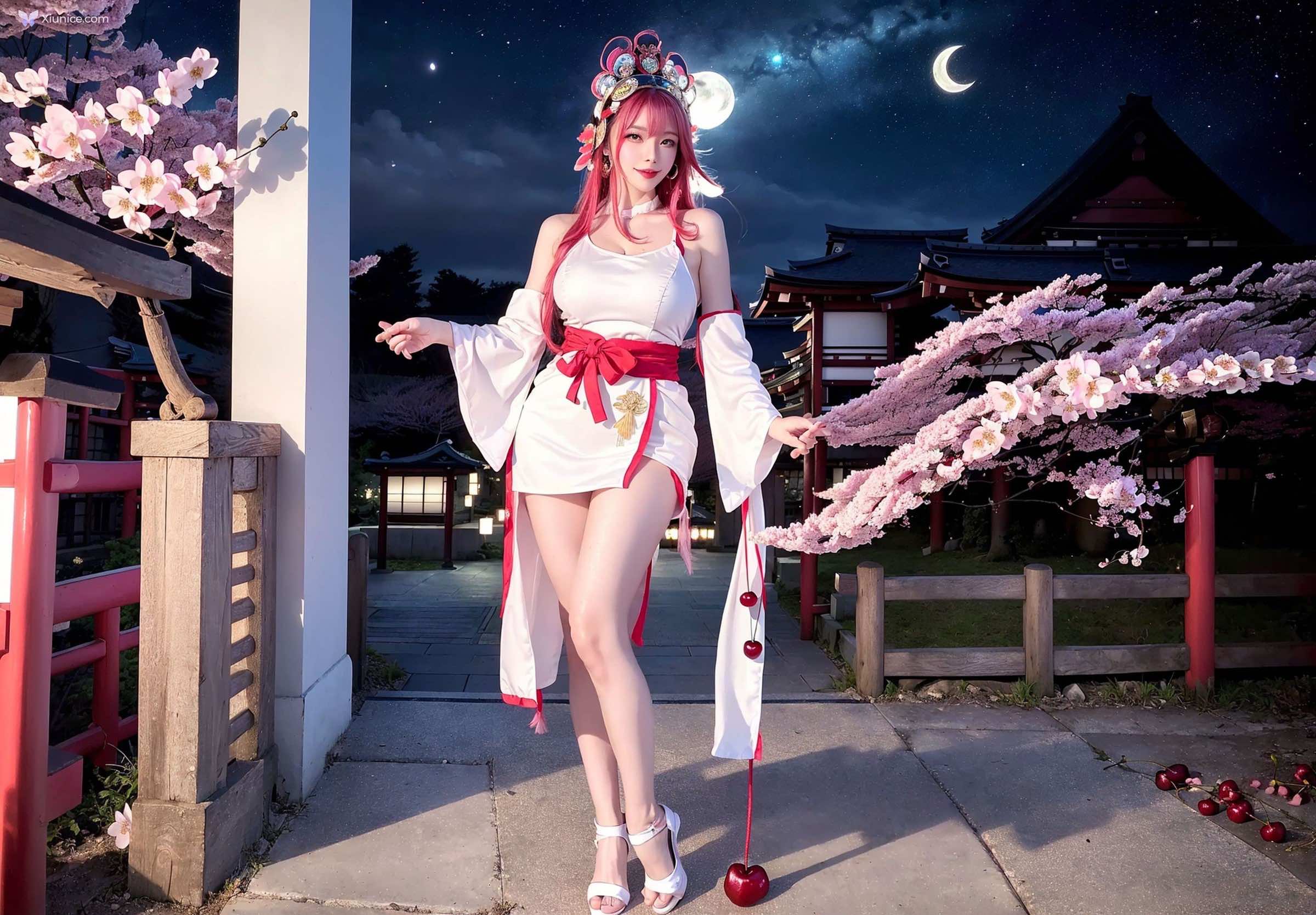 AI Girl Cherry Blossom Girl 第25张