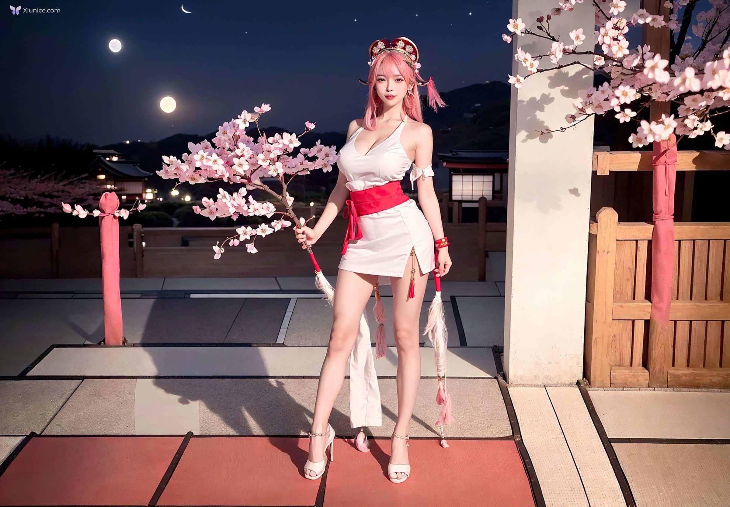 AI Girl Cherry Blossom Girl 第29张