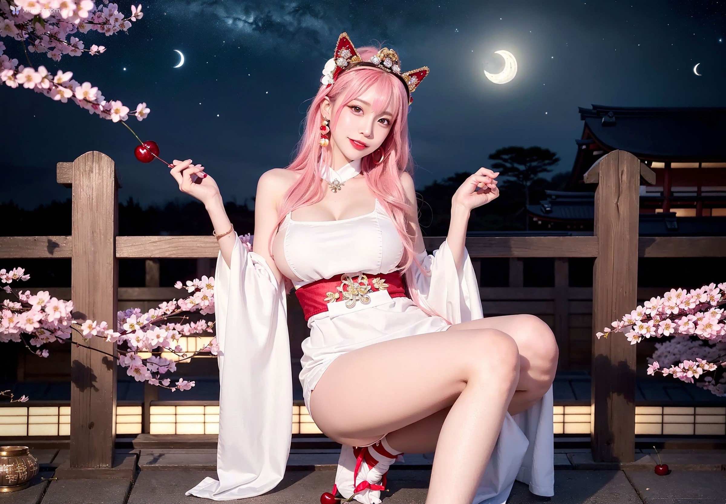 AI Girl Cherry Blossom Girl 第26张