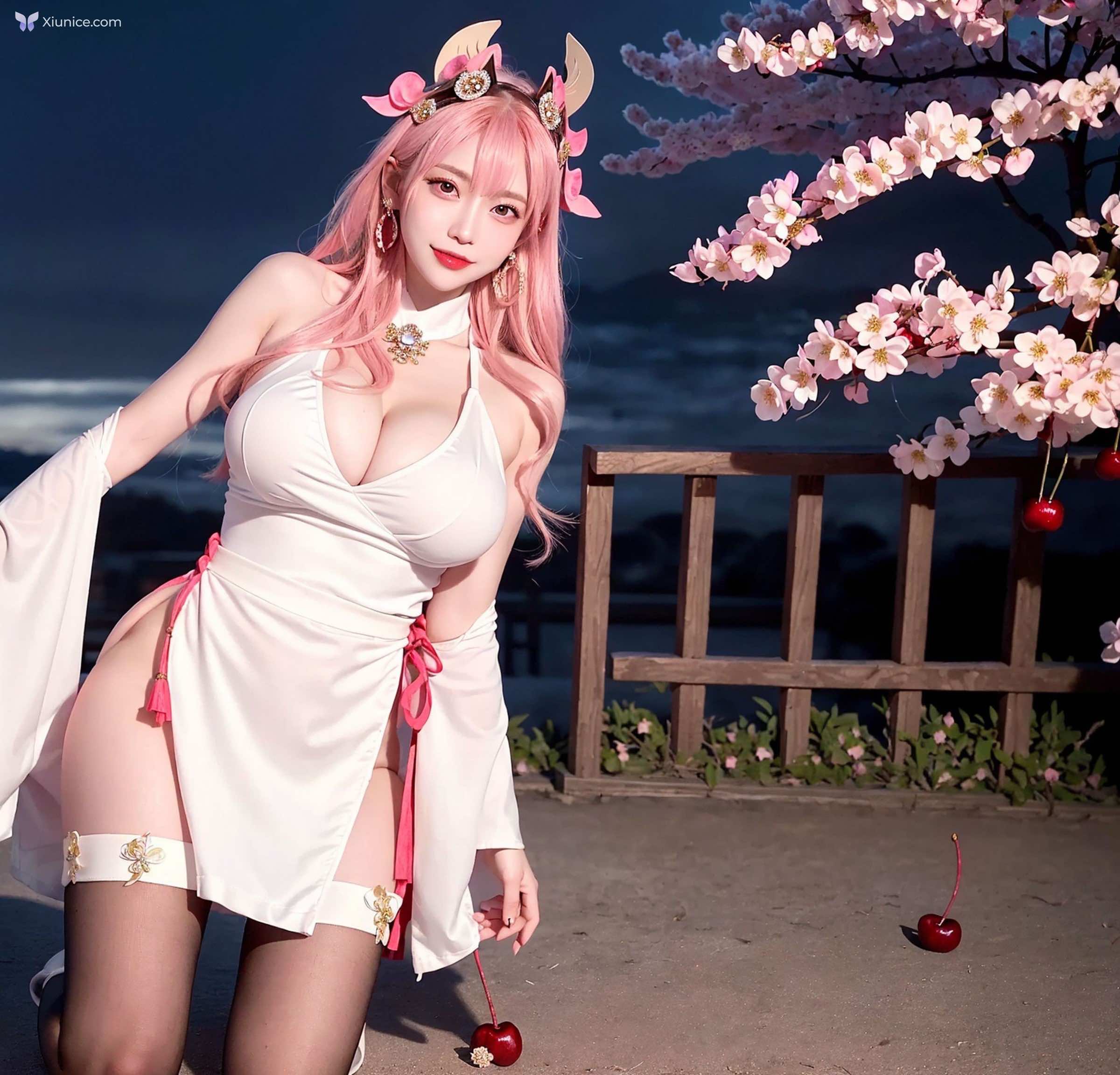 AI Girl Cherry Blossom Girl 第42张