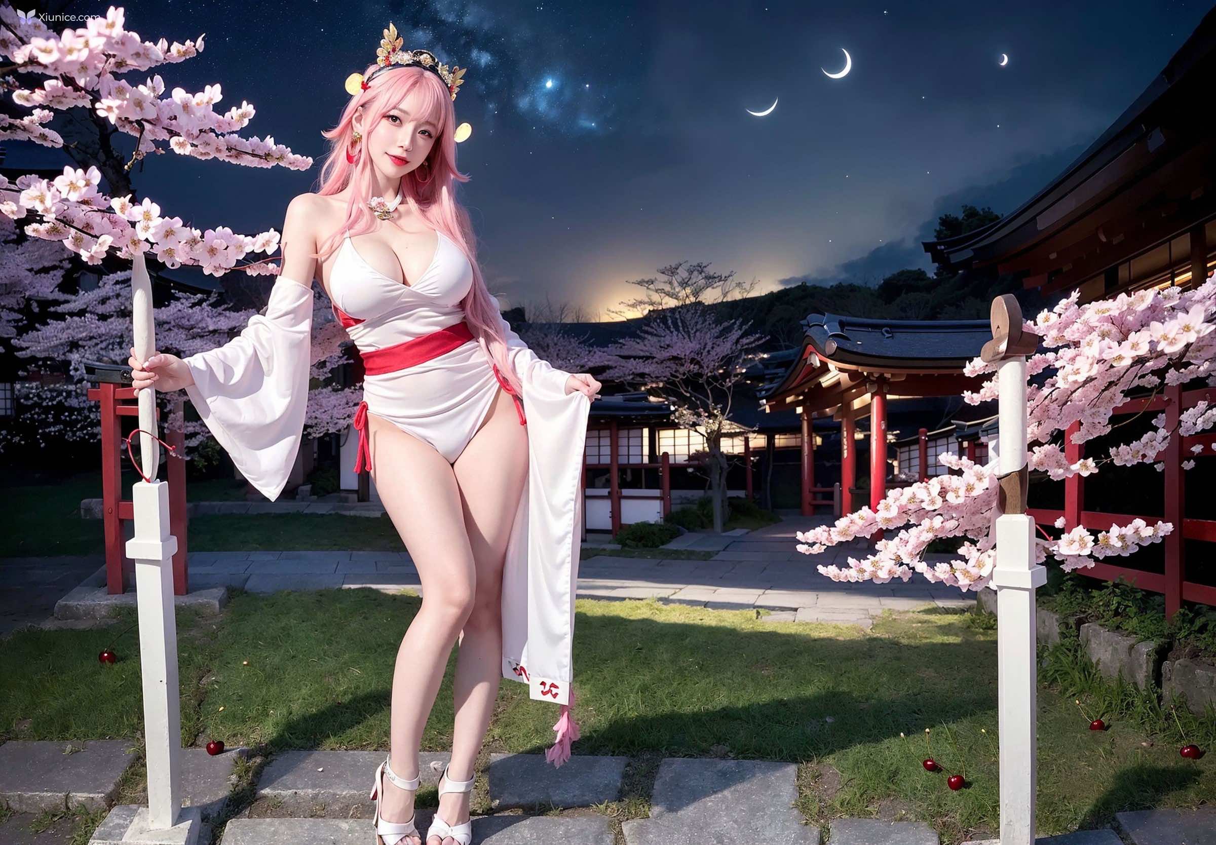 AI Girl Cherry Blossom Girl 第14张
