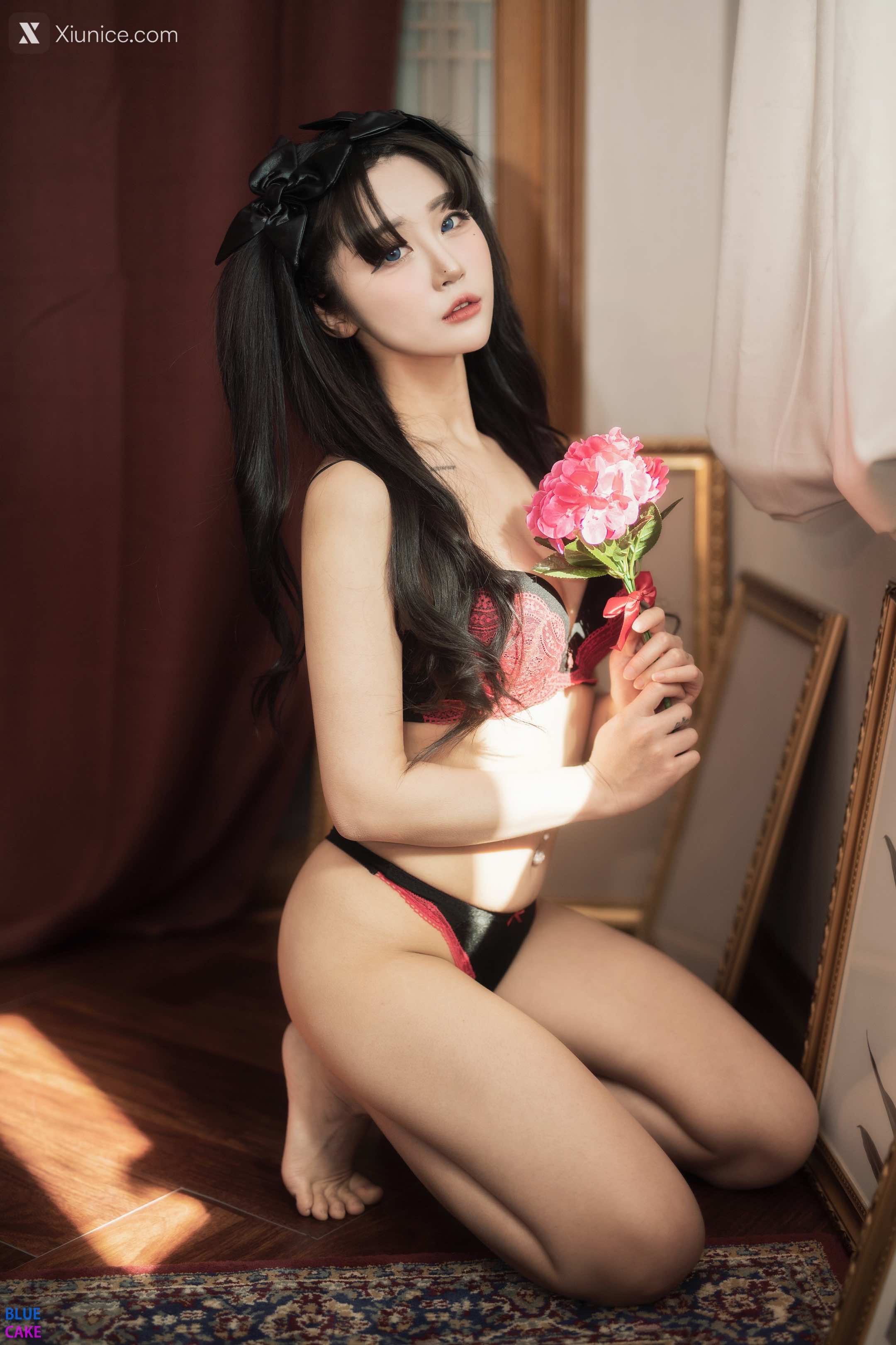 BLUECAKE Bomi (보미) & Zia (지아) – Fate Saber x Thosaka Rin – Lingerie.Ver 第45张
