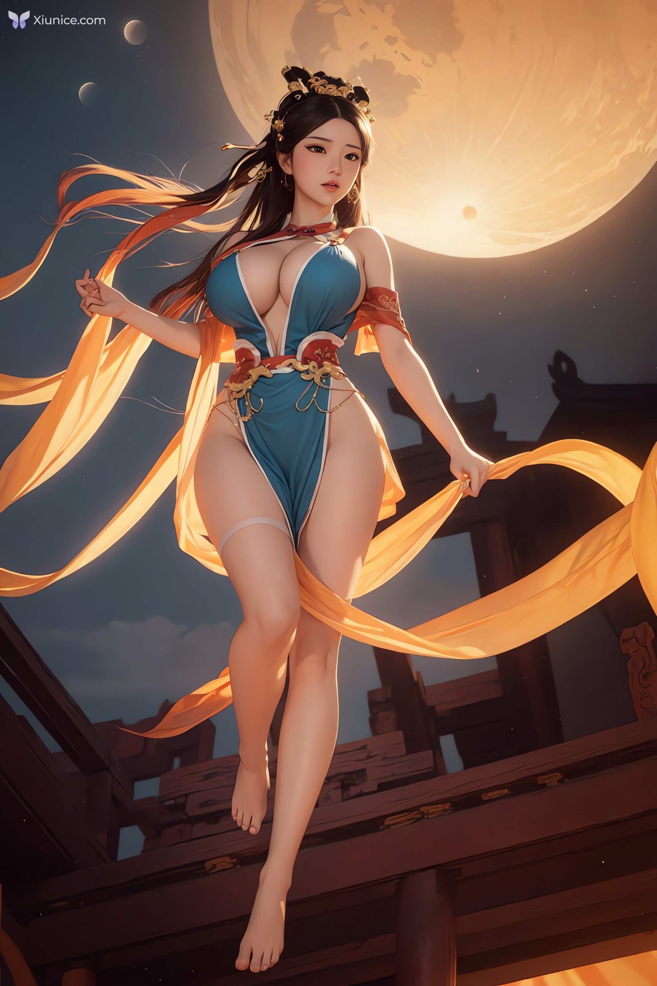 AI Girl AI绘画 飞天 第14张