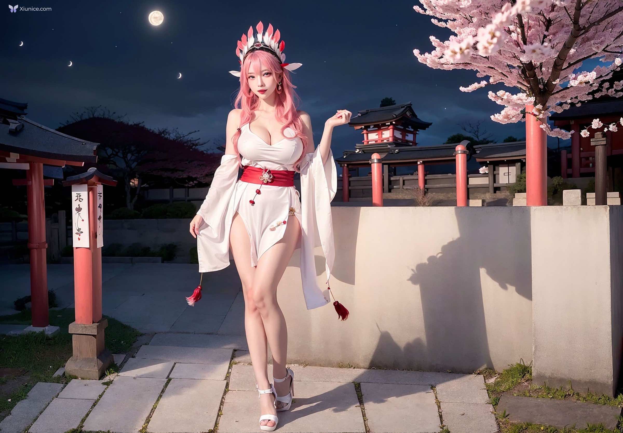 AI Girl Cherry Blossom Girl 第66张