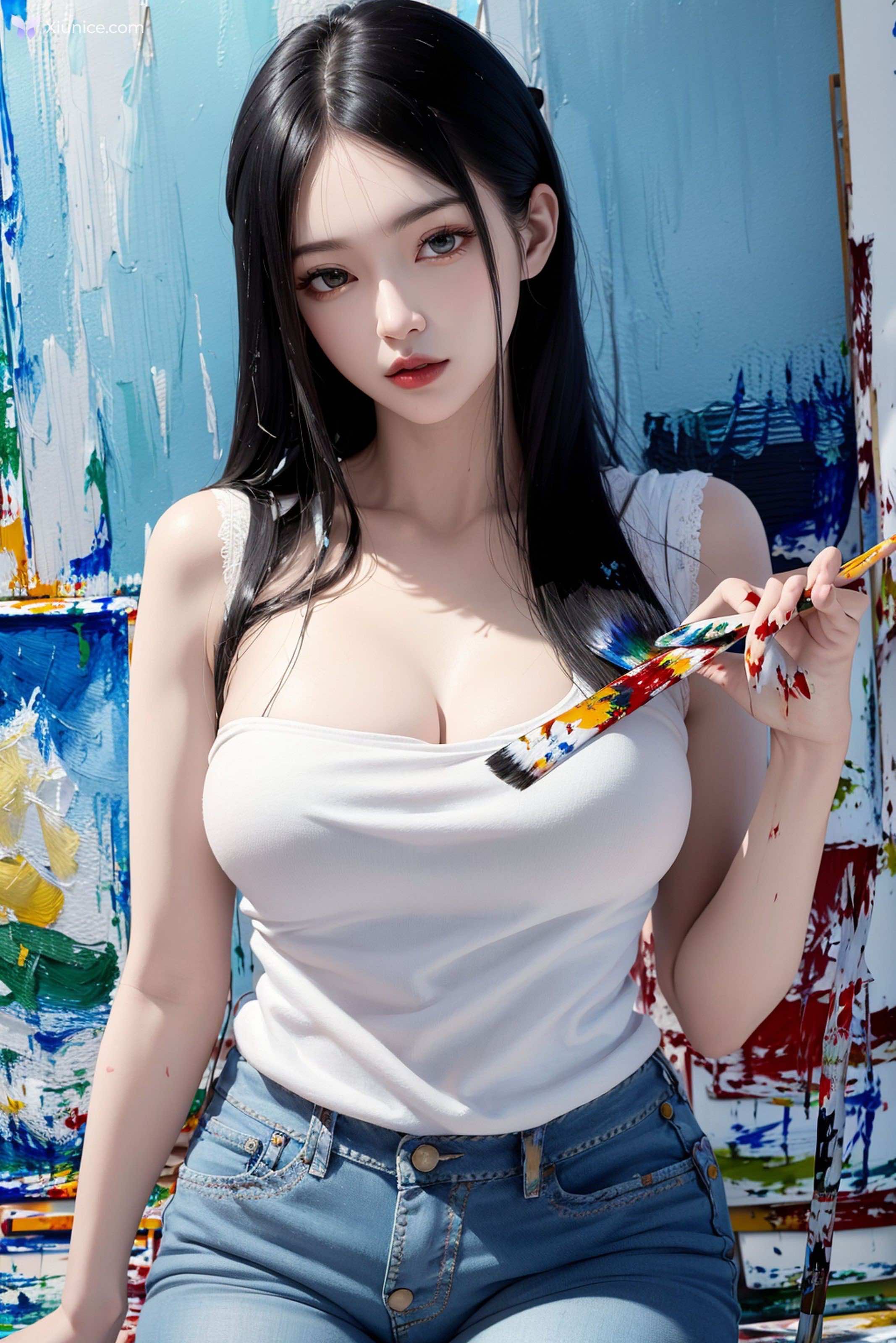 AI Girl Beautiful – Painting Art_extra 第6张