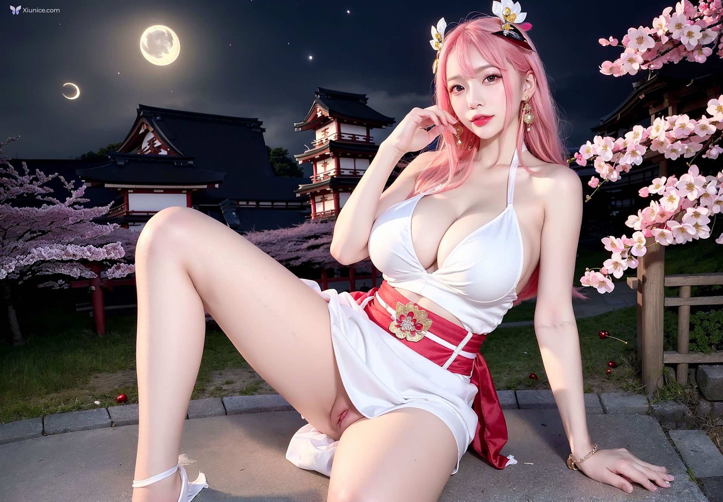 AI Girl Cherry Blossom Girl 第7张