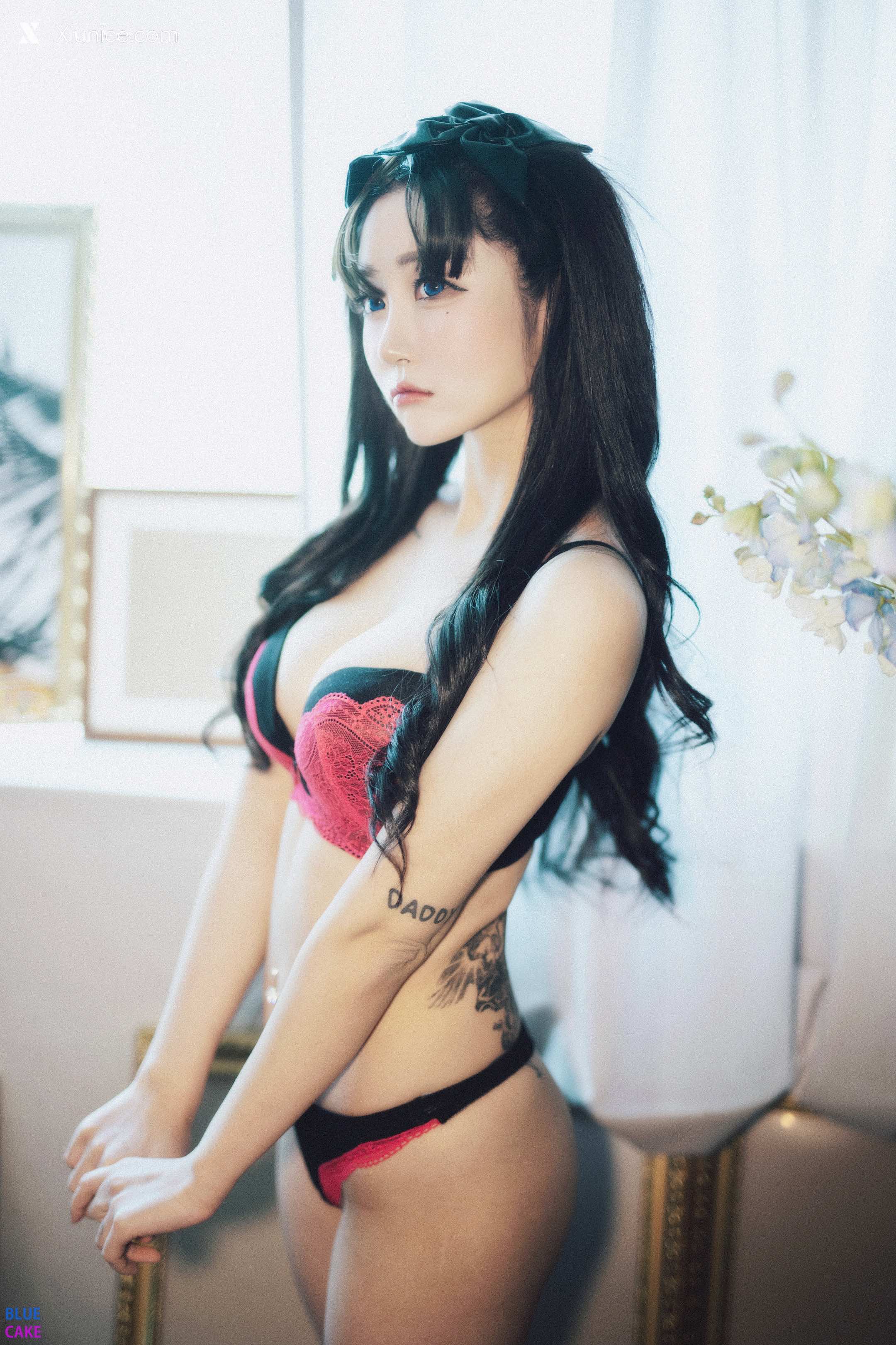 BLUECAKE Bomi (보미) & Zia (지아) – Fate Saber x Thosaka Rin – Lingerie.Ver 第6张