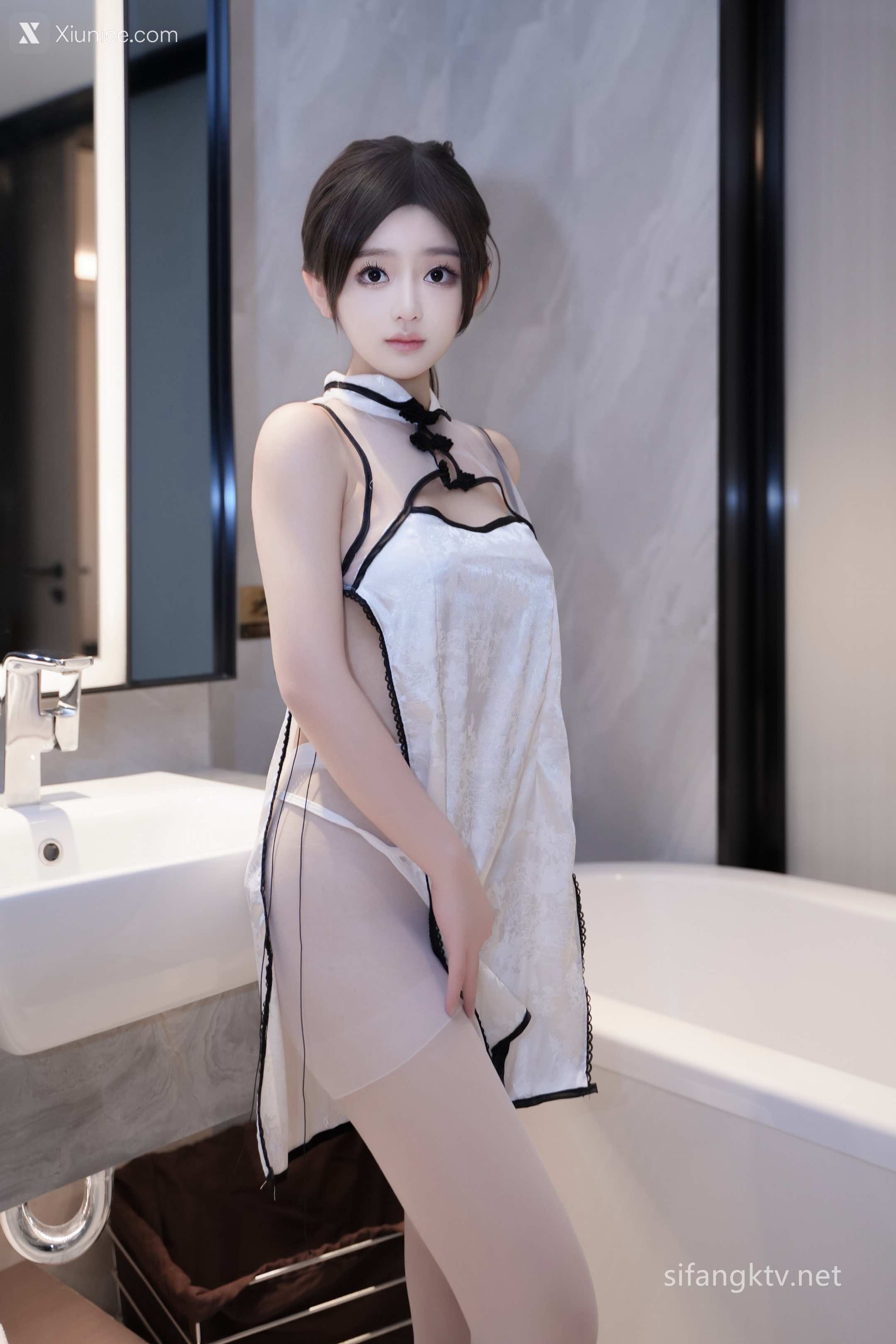 Xiuren Uncensored – 奶茶味的包子 – 白旗袍白丝 第77张