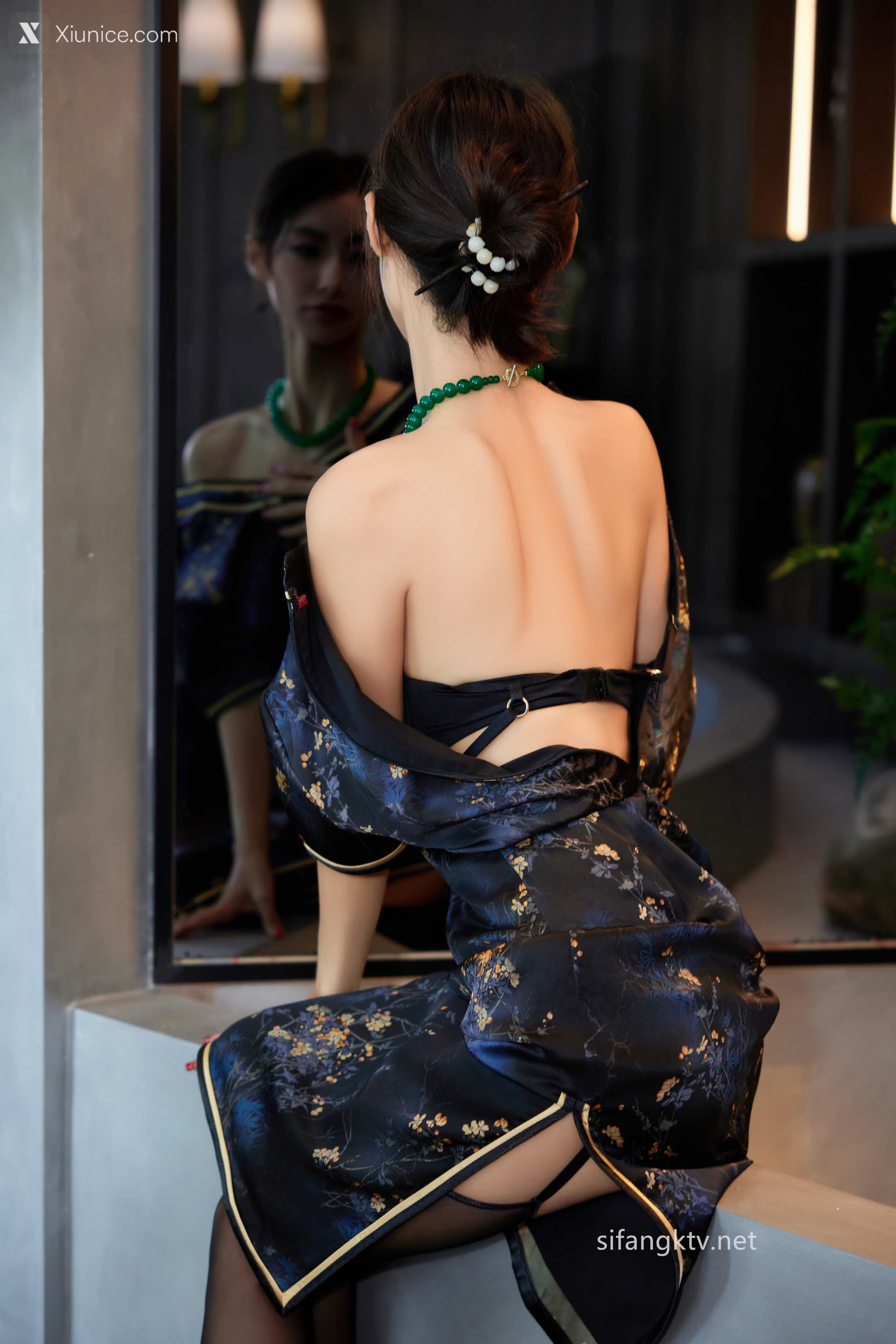 Xiuren Uncensored – lingyu69 – 性感民國風旗袍 古典美三點全漏 鮑魚粉嫩 第11张